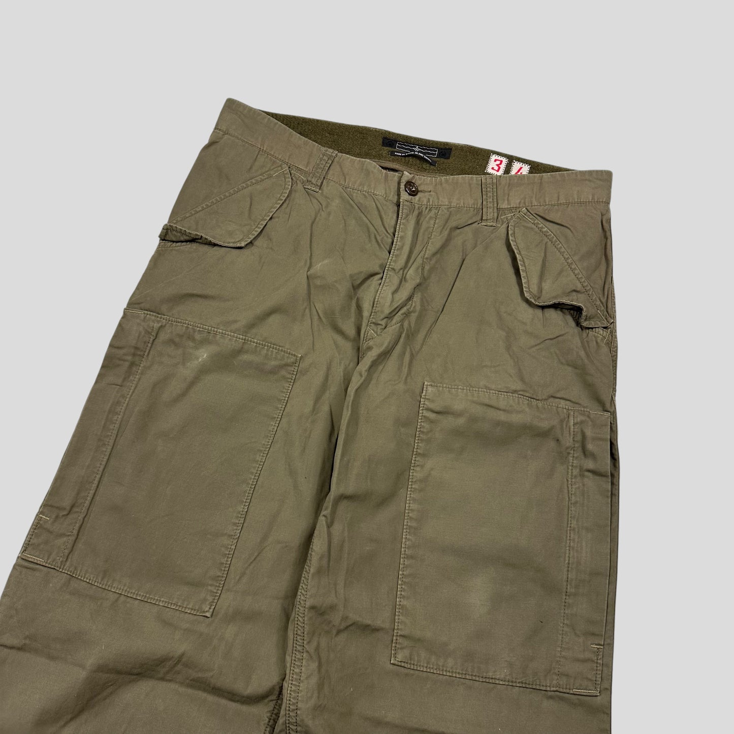 Stone Island AW08 Denims Multipocket Baggy Cargo Trousers - L