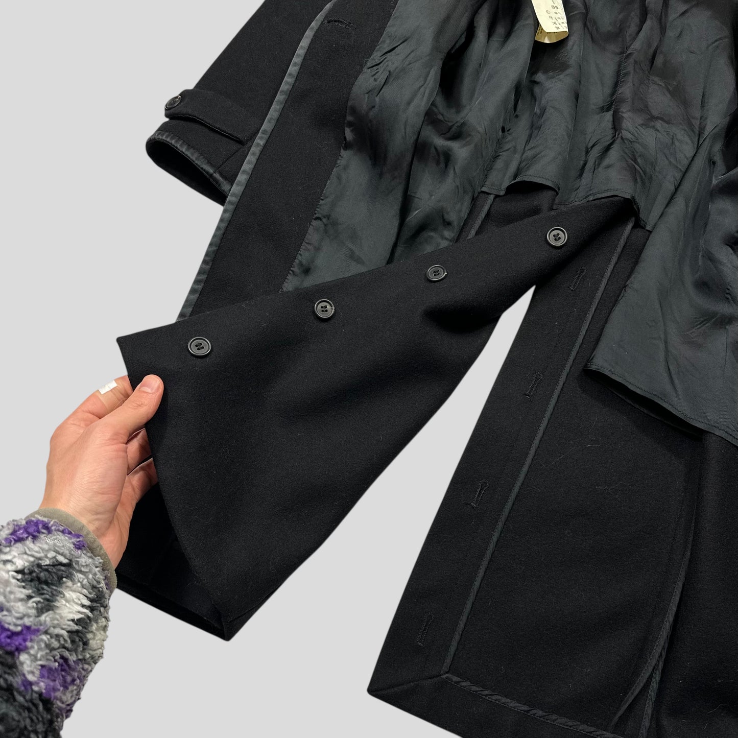 Miu Miu 2006 Wool + Nylon Mini Belted Trench Coat - IT38