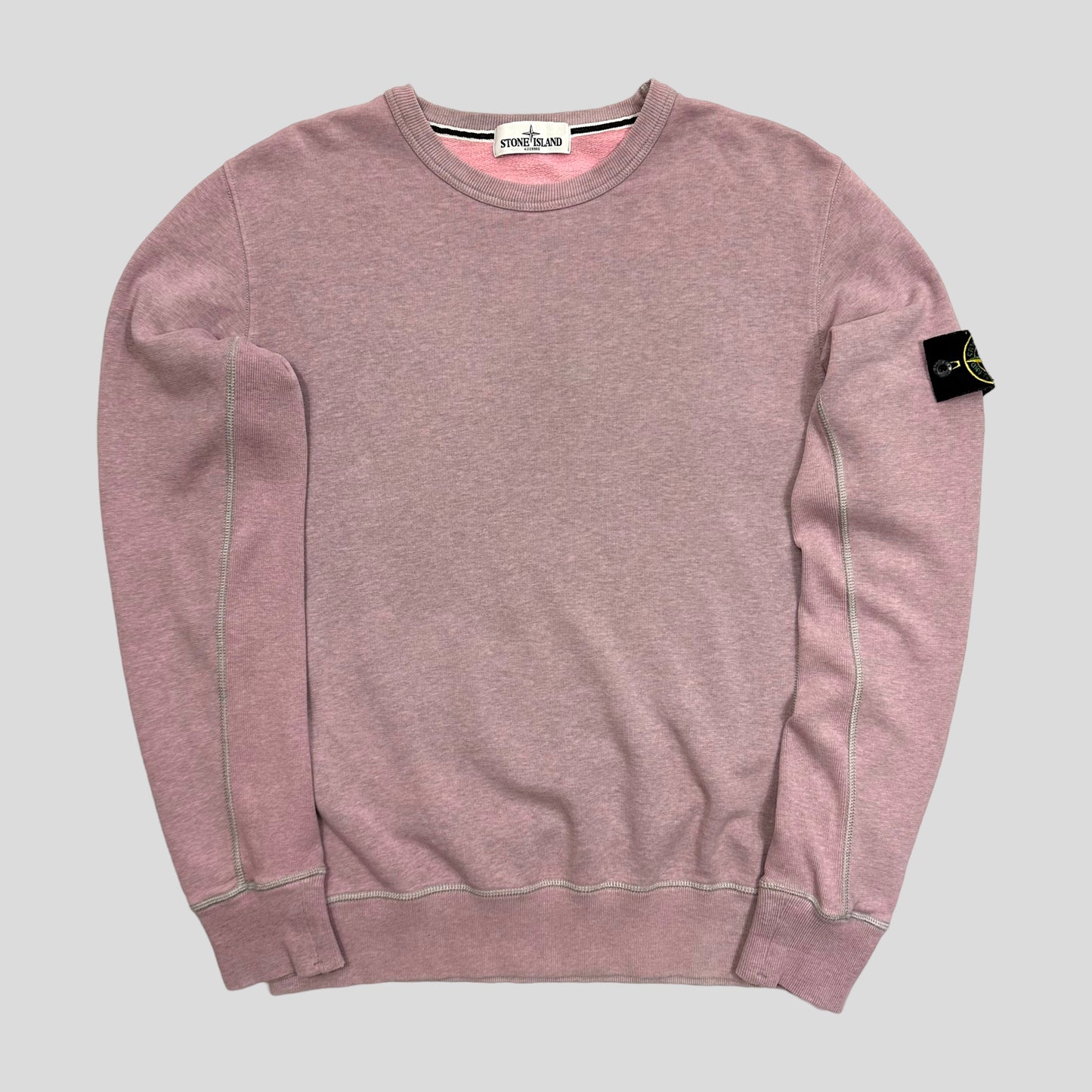 Stone Island AW13 Heather Pink Crewneck - L