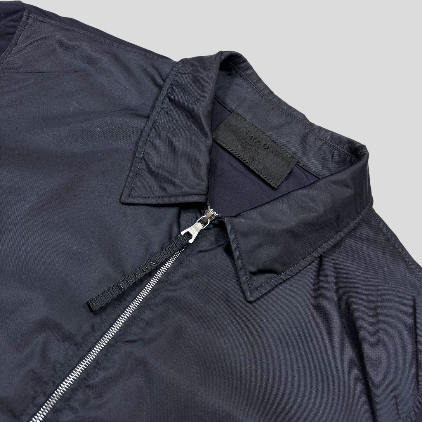Prada SS00 Gabardine Nylon Hybrid Mini Pocket Shirt - L (M)