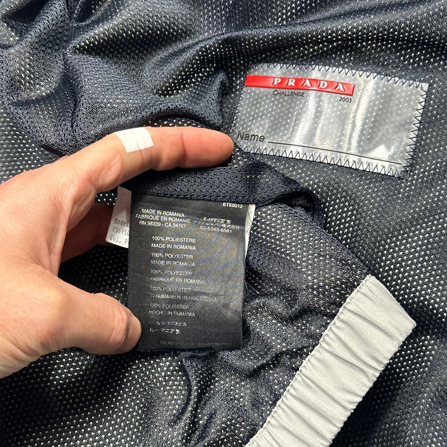 Prada Luna Rossa Challenge 2003 Grey Gore-tex Jacket - M/L