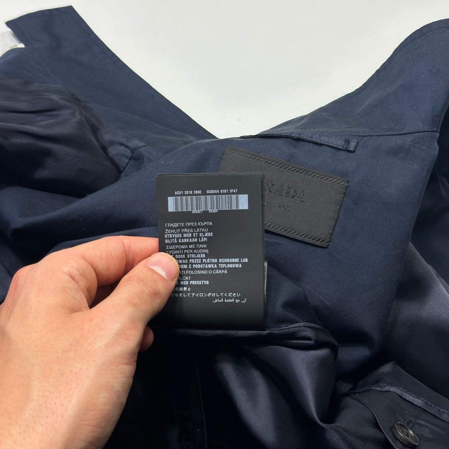 Prada 2018 Race Rubber Logo Boxy Cotton Work Jacket - IT46 (M)
