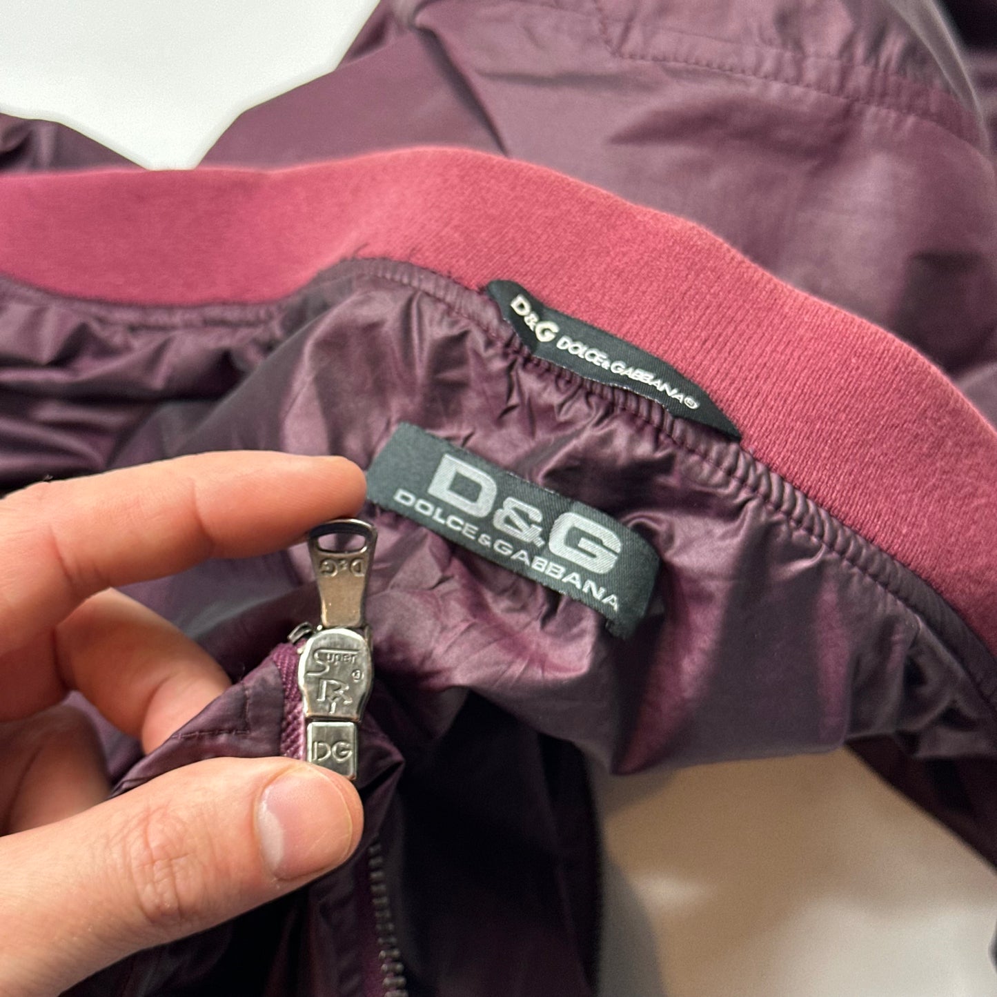 D&G 00’s Dolce & Gabbana Iridescent Nylon Bomber Jacket - IT50 (M)