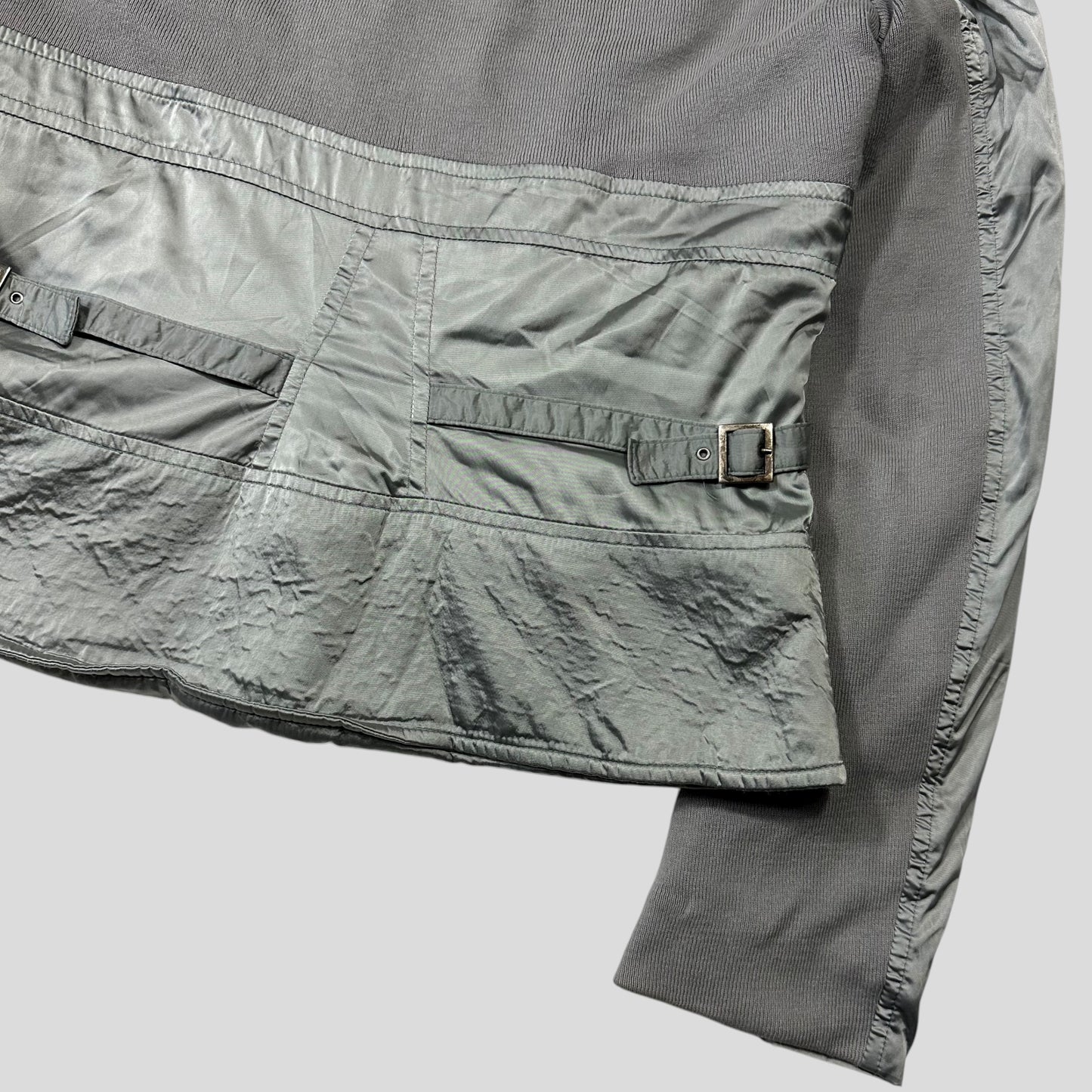 Versace 00’s VJC Astro Panelled Moto Bondage Jacket - M