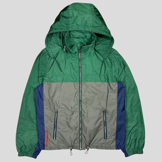 Prada 2017 Red Tab Tri-colour Nylon Windbreaker Jacket - IT50 (L)