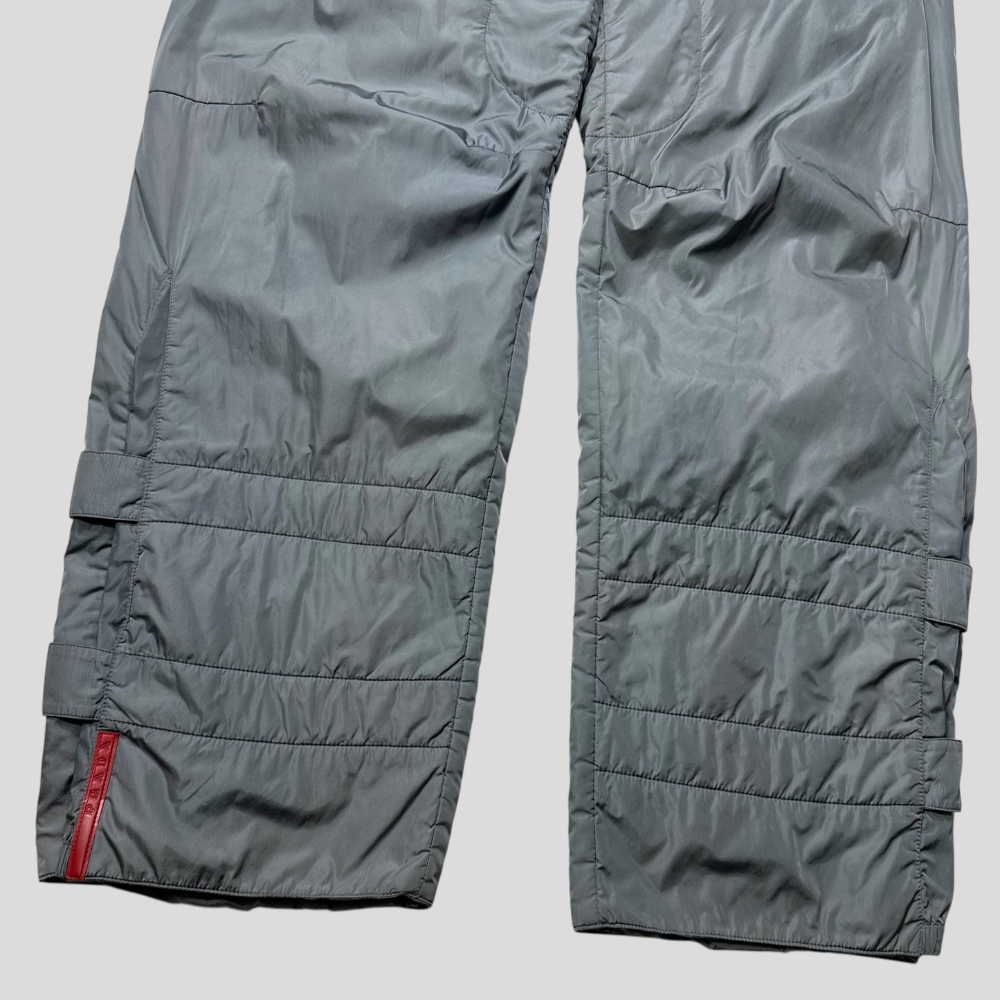 Prada Sport AW99 Bondage Strap Astro Nylon Padded Ski Trousers - IT50