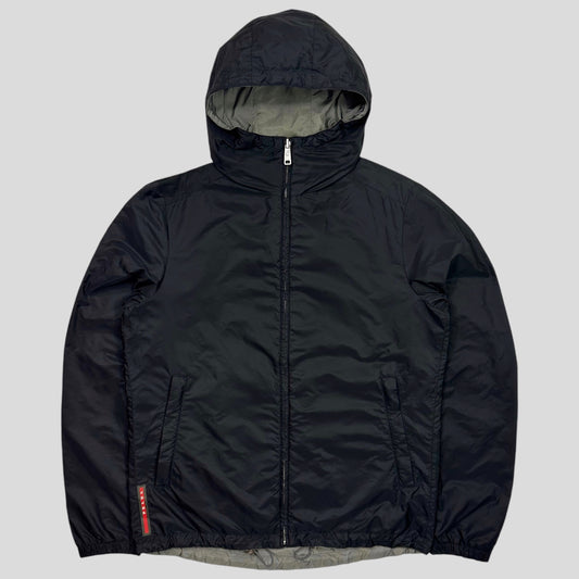 Prada 2014 Red Tab Reversible Nylon Windbreaker Jacket - IT48 (M)