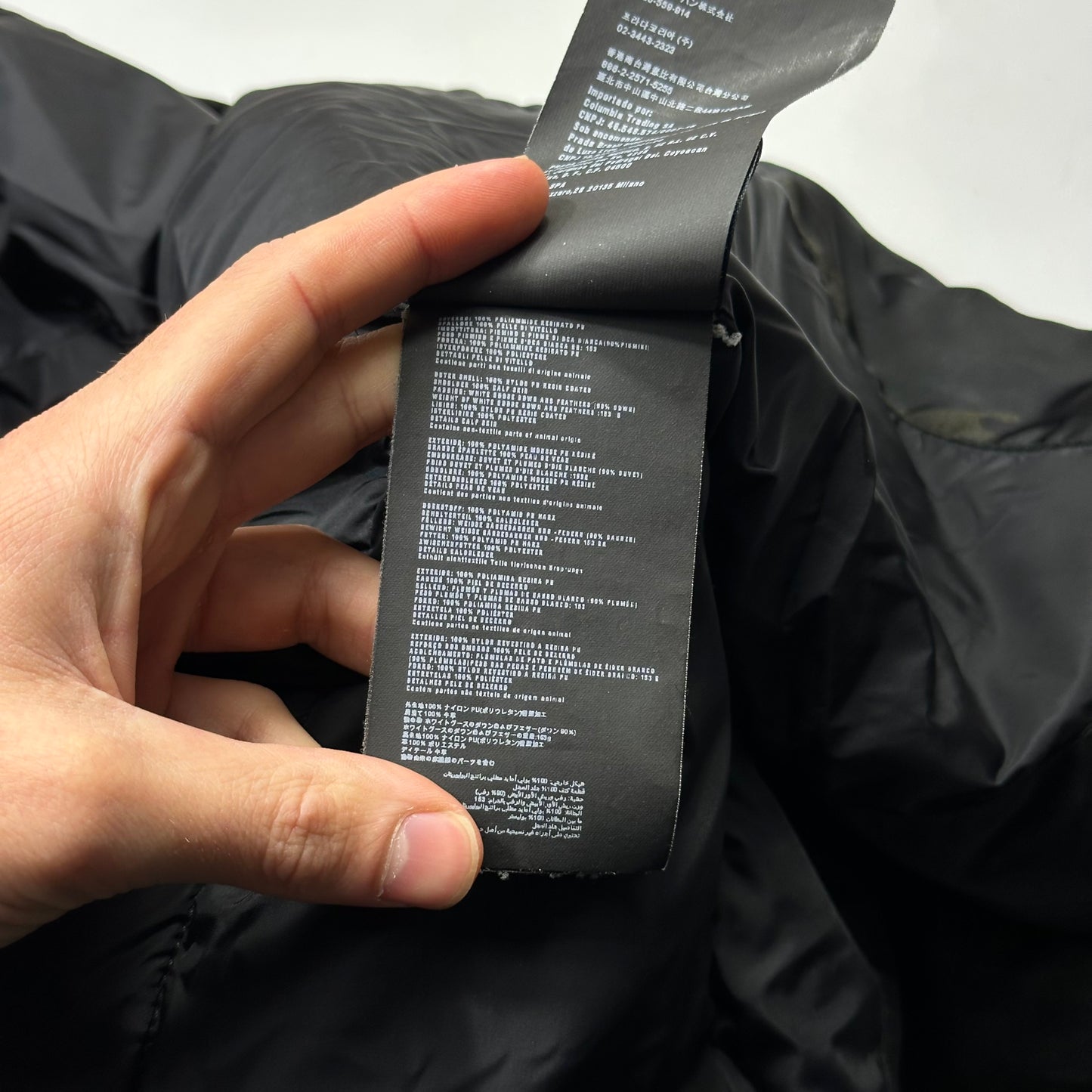 Prada Milano 2014 Green Camo Nylon Elder Down Leather Puffer - IT46