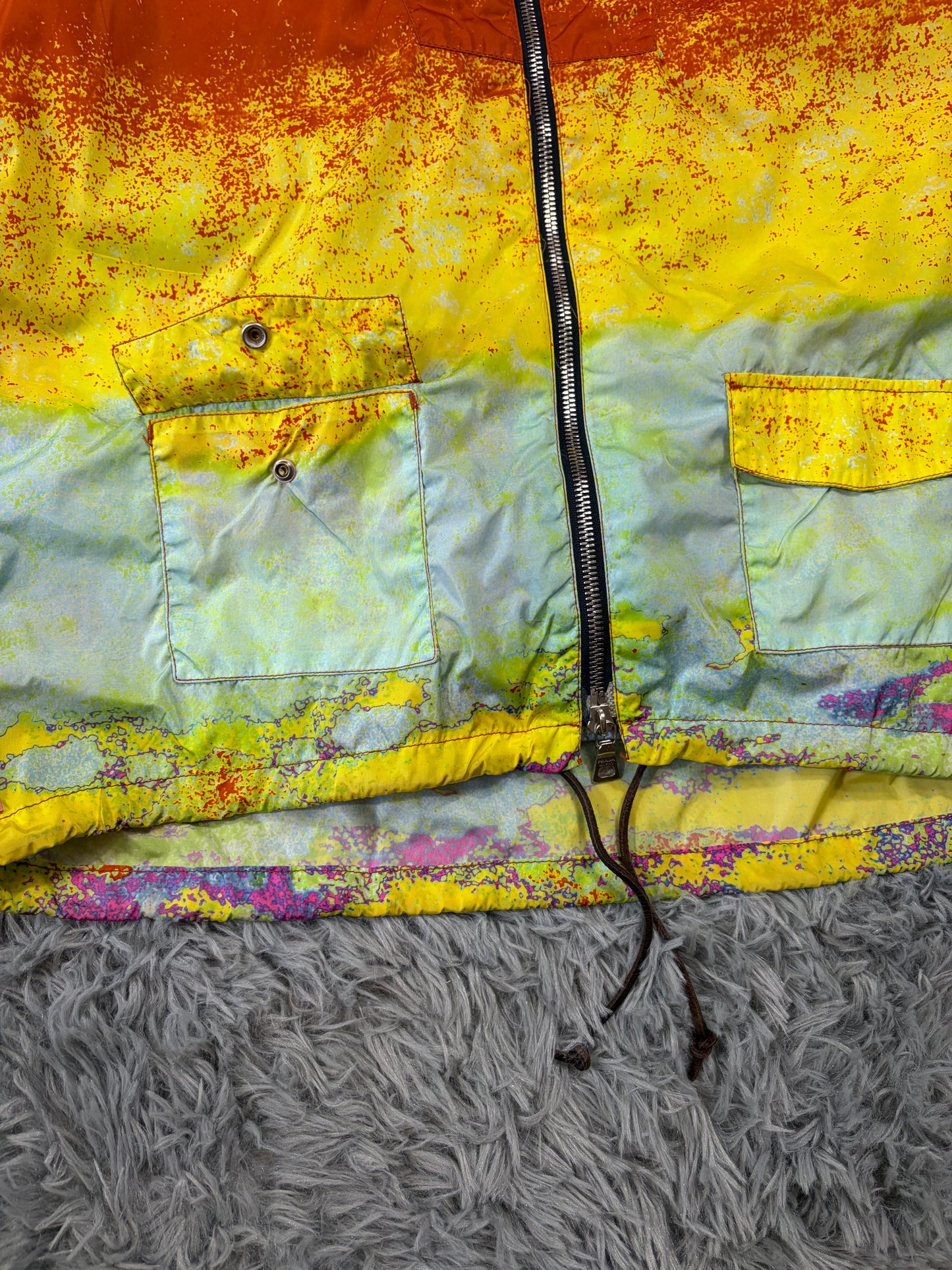 Prada Sport 00’s Thermal Sailing Heatmap Nylon Bag Jacket - S/M