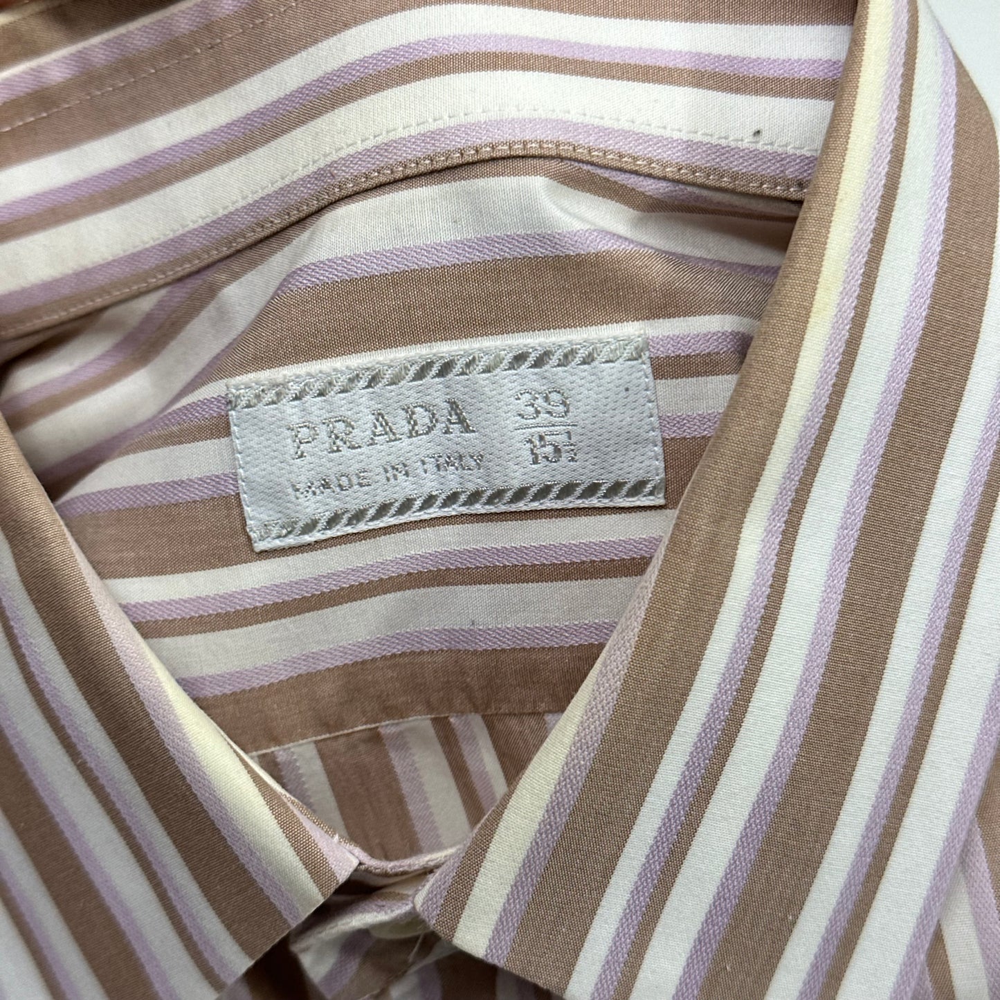 Prada 00’s Candy Striped Shirt - M