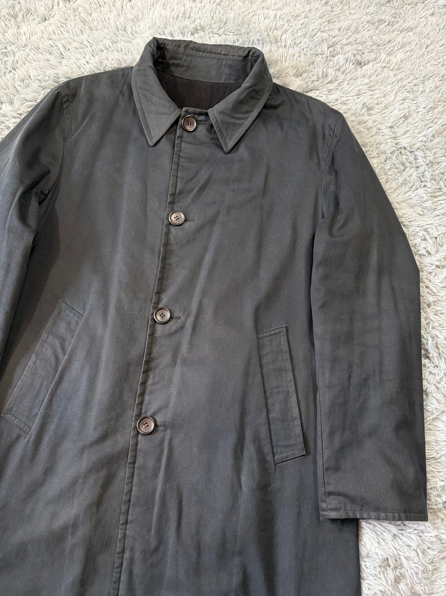 Gucci by Tom Ford 1999 Reversible Wool & Cotton Car Coat - L