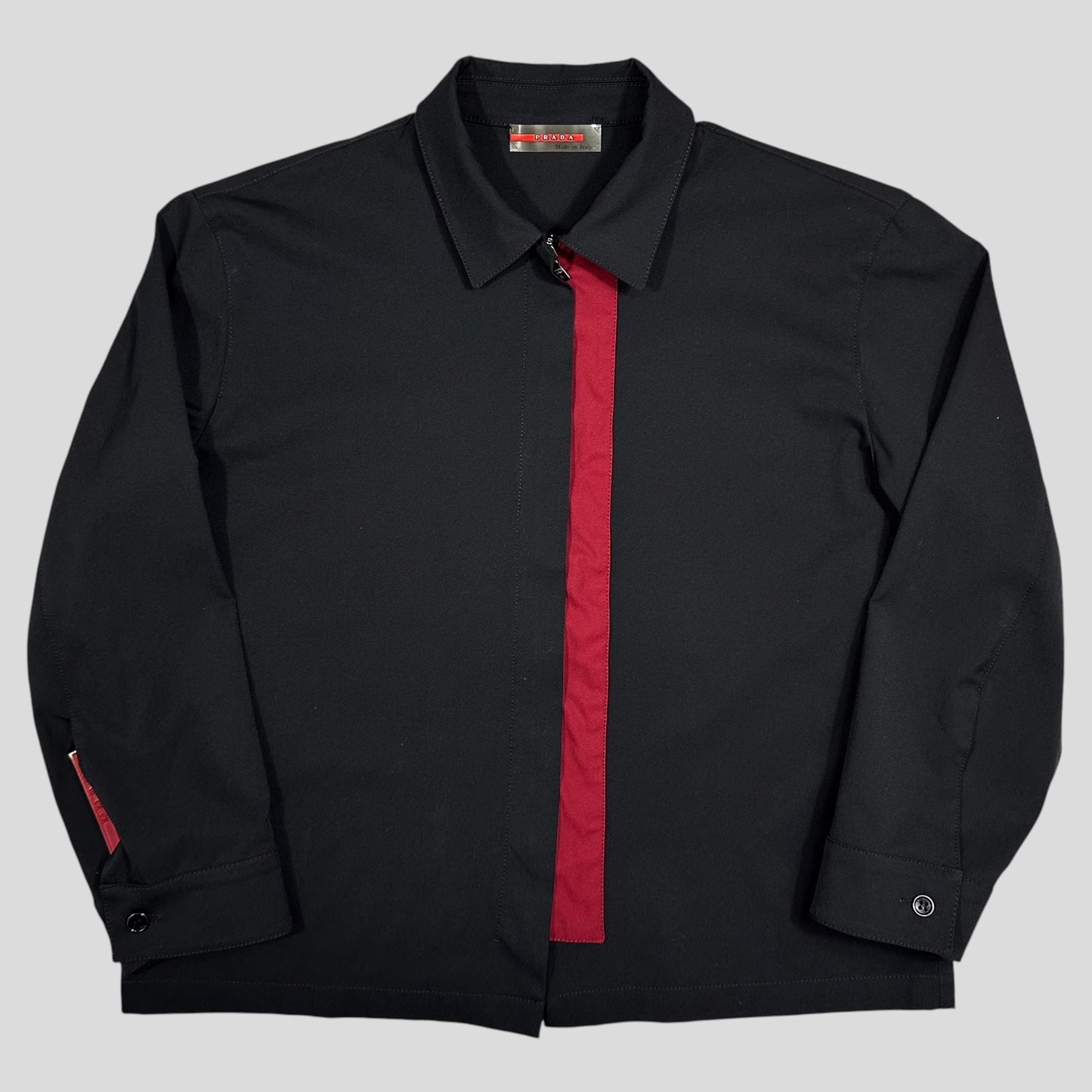 Prada Sport 1999 Nylon Panelled Zip-up Shirt - S/M