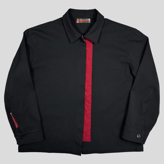 Prada Sport 1999 Nylon Panelled Zip-up Shirt - S/M