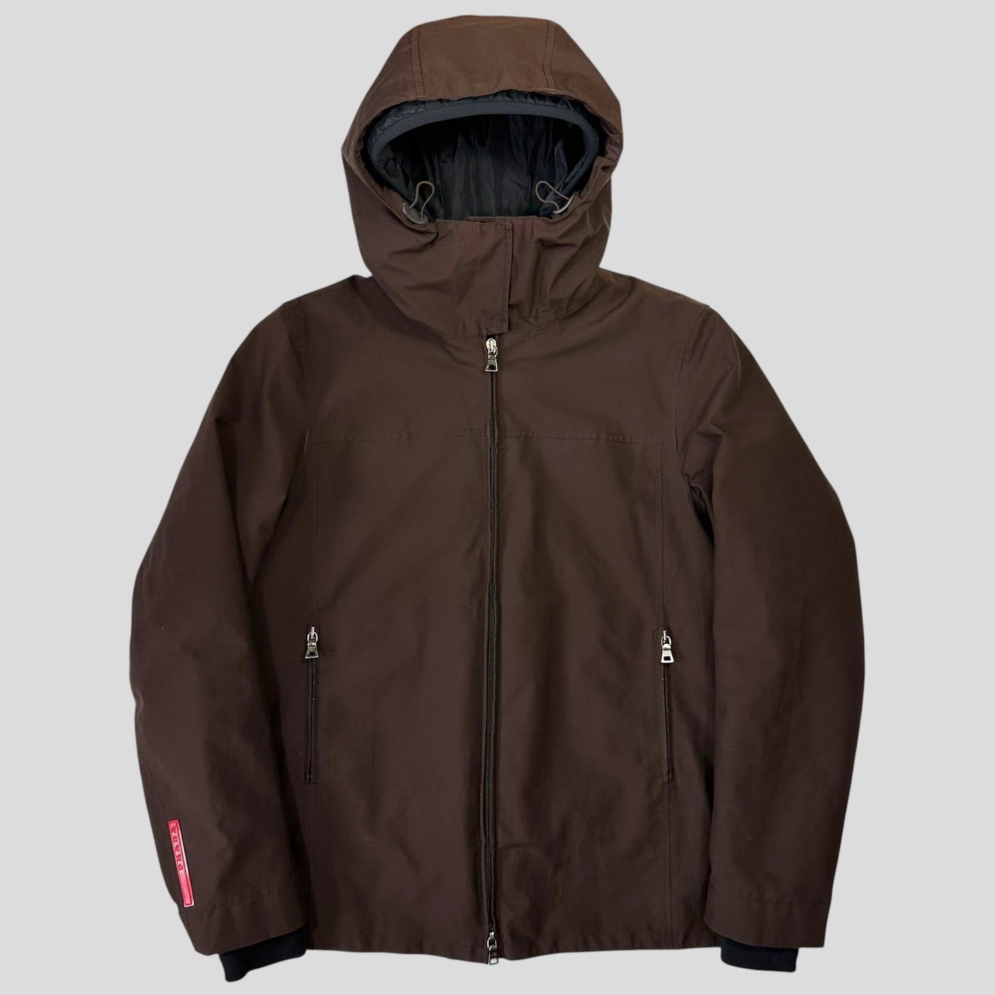 Prada Sport 2002 3 in 1 Brown Ventilated Goretex Technical Jacket - IT46