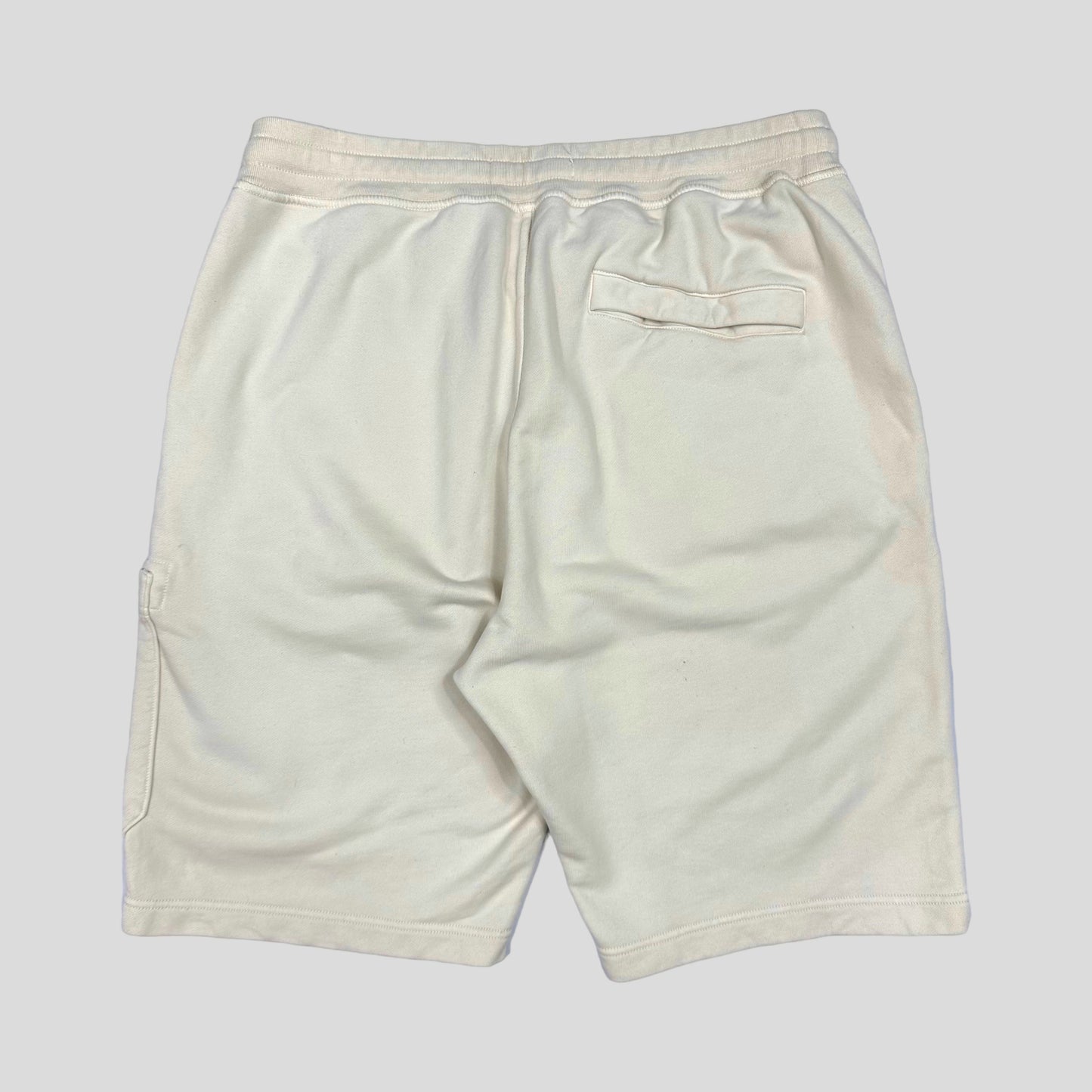 Stone Island Cream Jogger Shorts - M