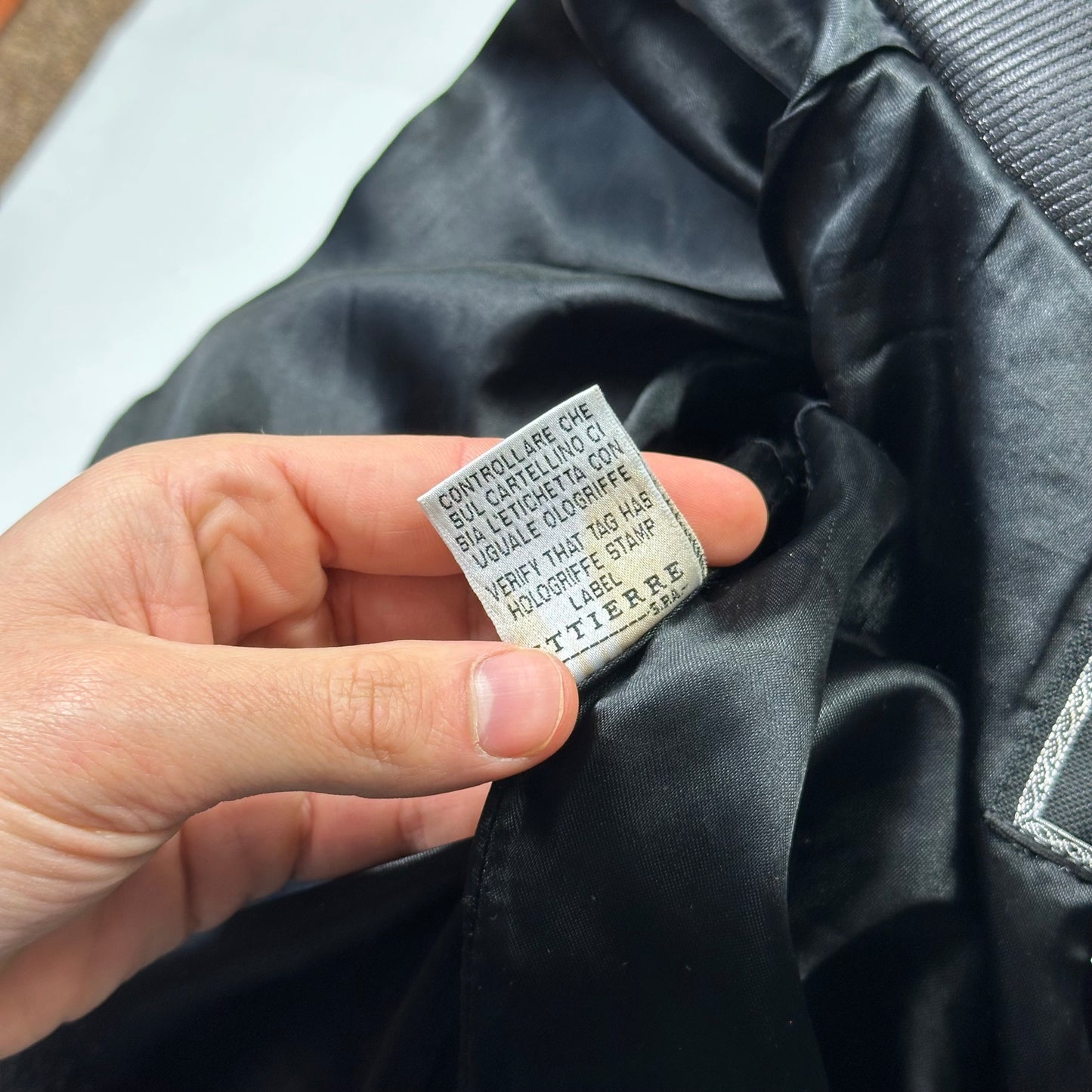 Versace VJC 90’s Liquid Silk Ribbed Cropped Puffer - S/M