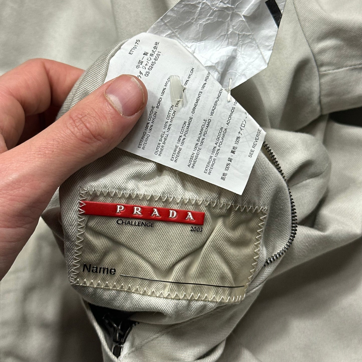 Prada Luna Rossa Challenge 2003 Reversible Sailing Bomber Jacket - M