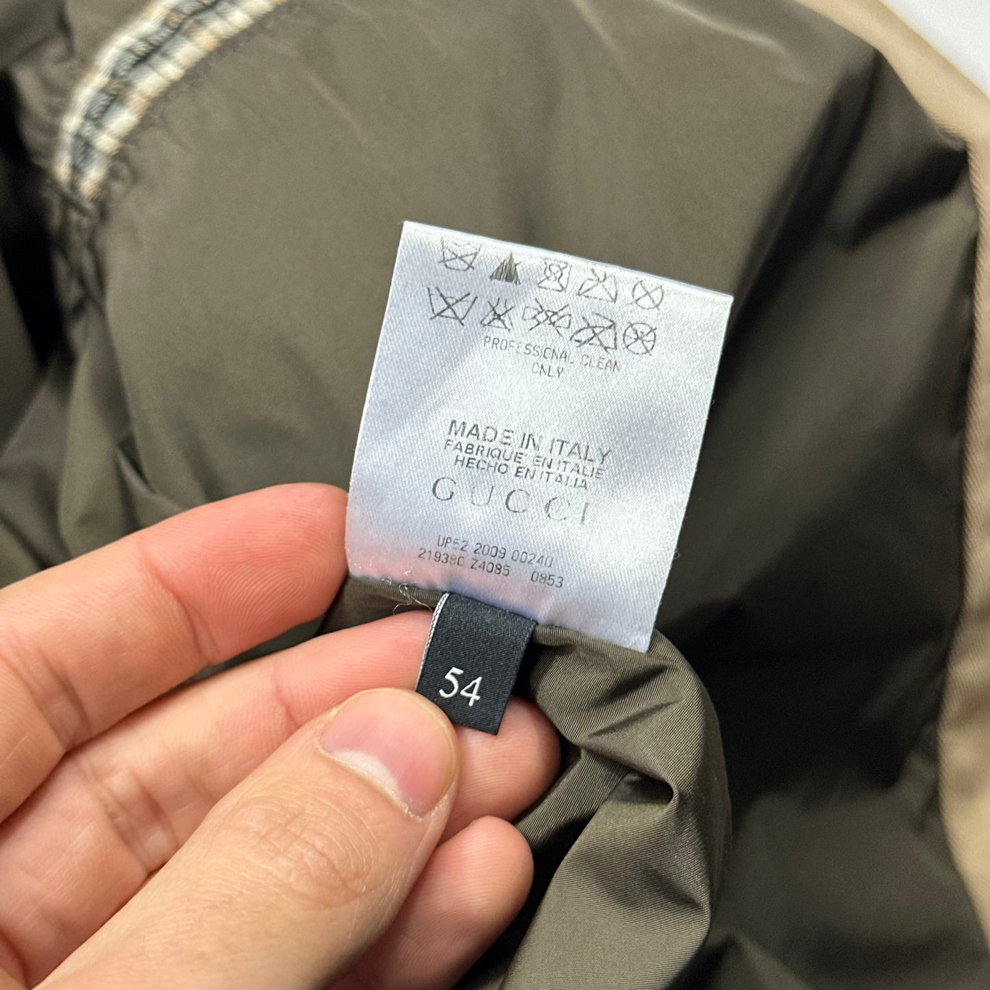 Gucci 2009 Plaid Web Leather Detailed Hunting Harrington - IT54 (L)