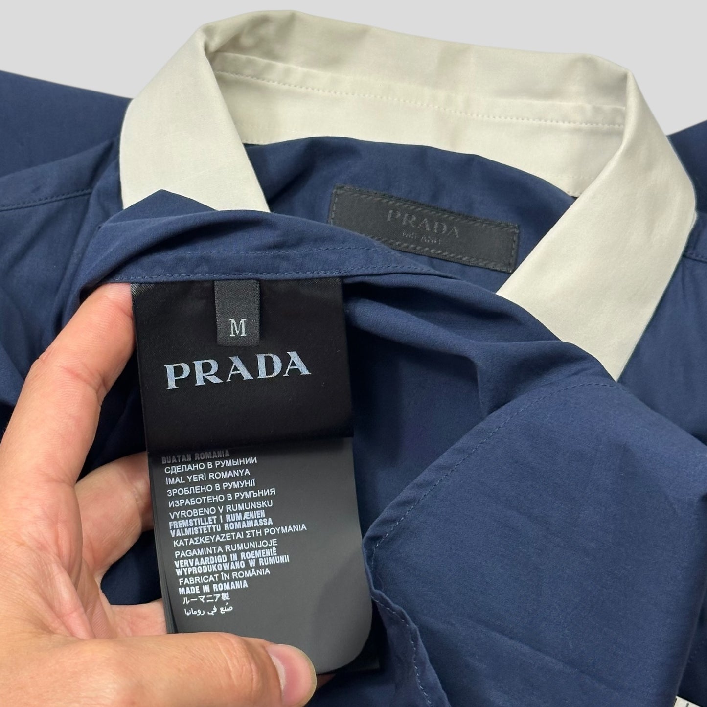 Prada 2016 Store Exclusive Contrast Stripe Shirt DSWT - M