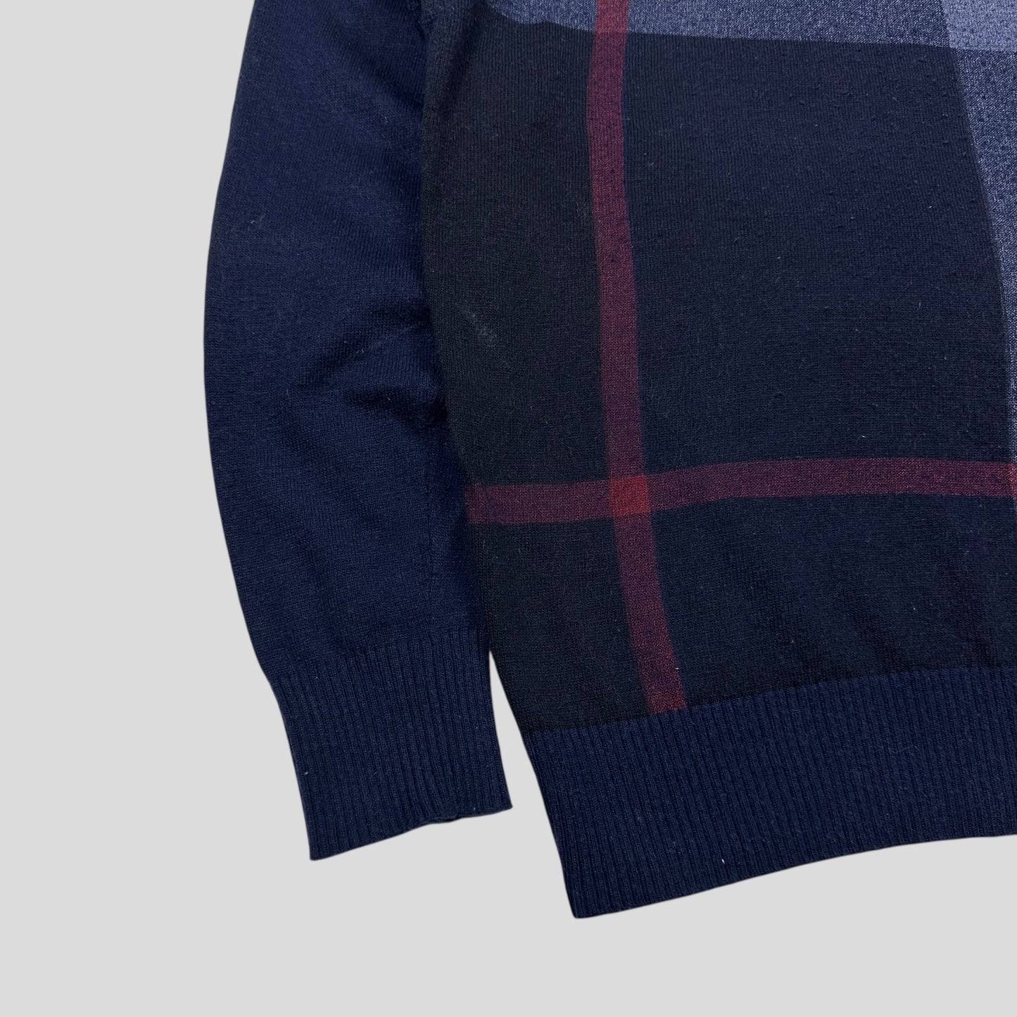 Burberry Brit Scotland Merino Wool & Cashmere Nova Check Jumper - S