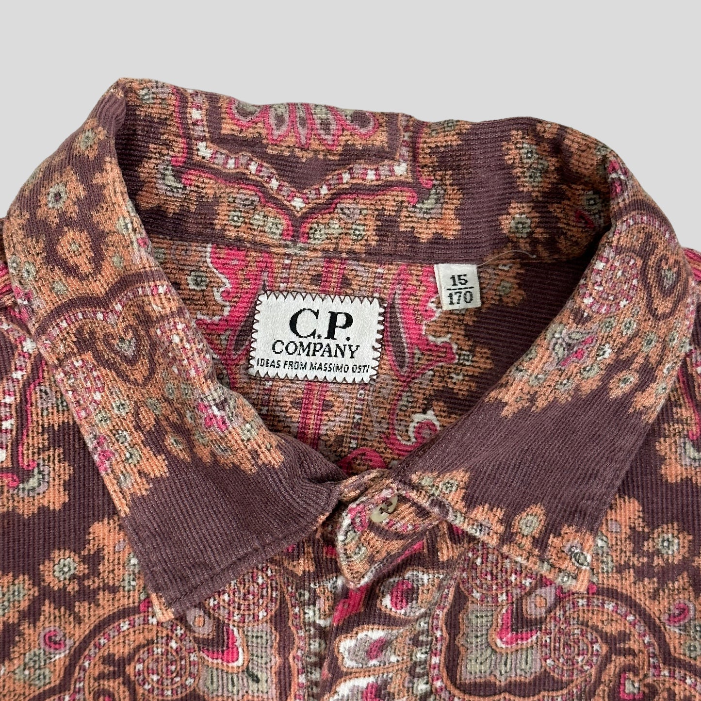 CP Company 80’s Ideas by Massimo Osti Corduroy Paisley Shirt - S/M