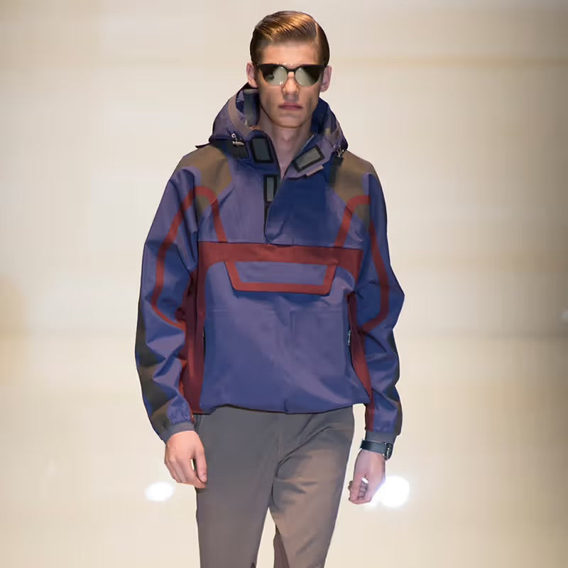 Gucci 2014 Runway Ultra Technical Taped Seam Pullover Jacket - L/XL