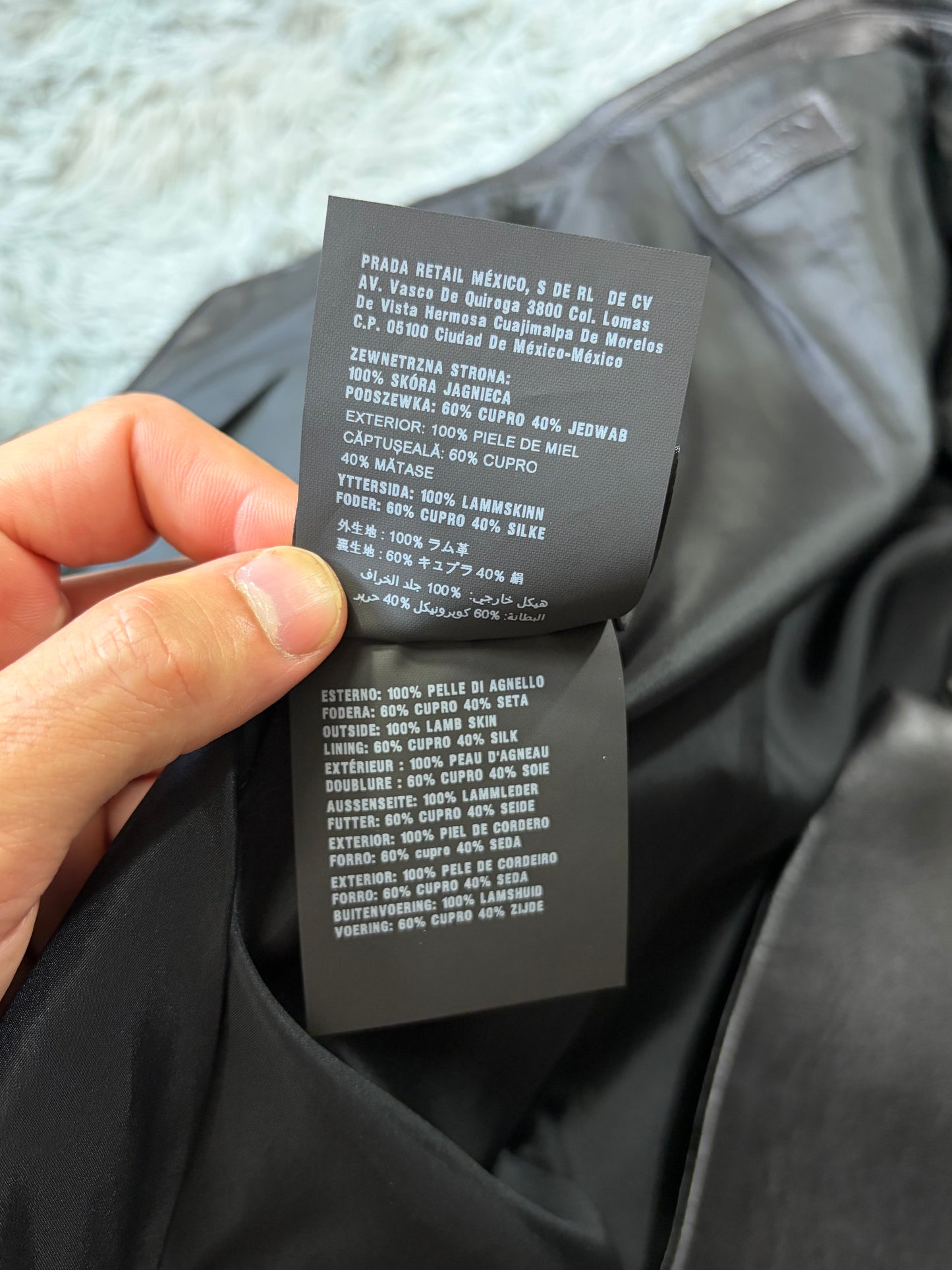 Prada 2018 Race Logo Leather Belted Trench Coat - IT40
