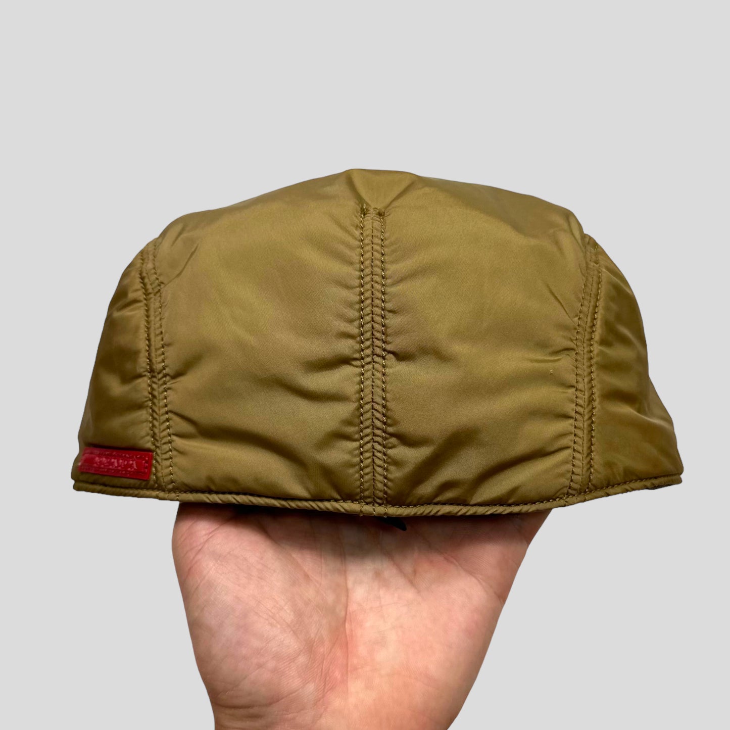 Prada Sport 1999 Nylon Modular Fleece Lined Flat Cap - L/XL