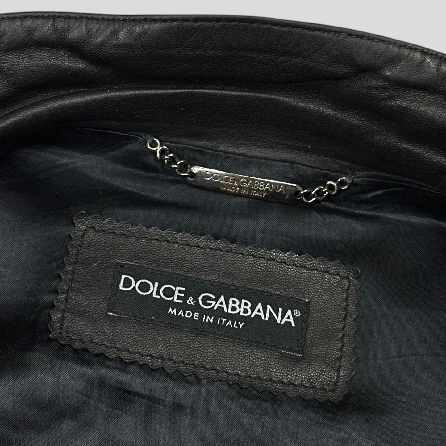 Dolce & Gabbana 00’s Multipocket Lambs Leather Cargo Bomber Jacket - IT56 (XL)