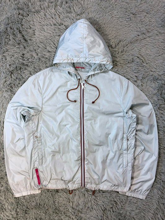 Prada Sport 00’s Ice Blue Contrast Detailed Nylon Windbreaker - M/L