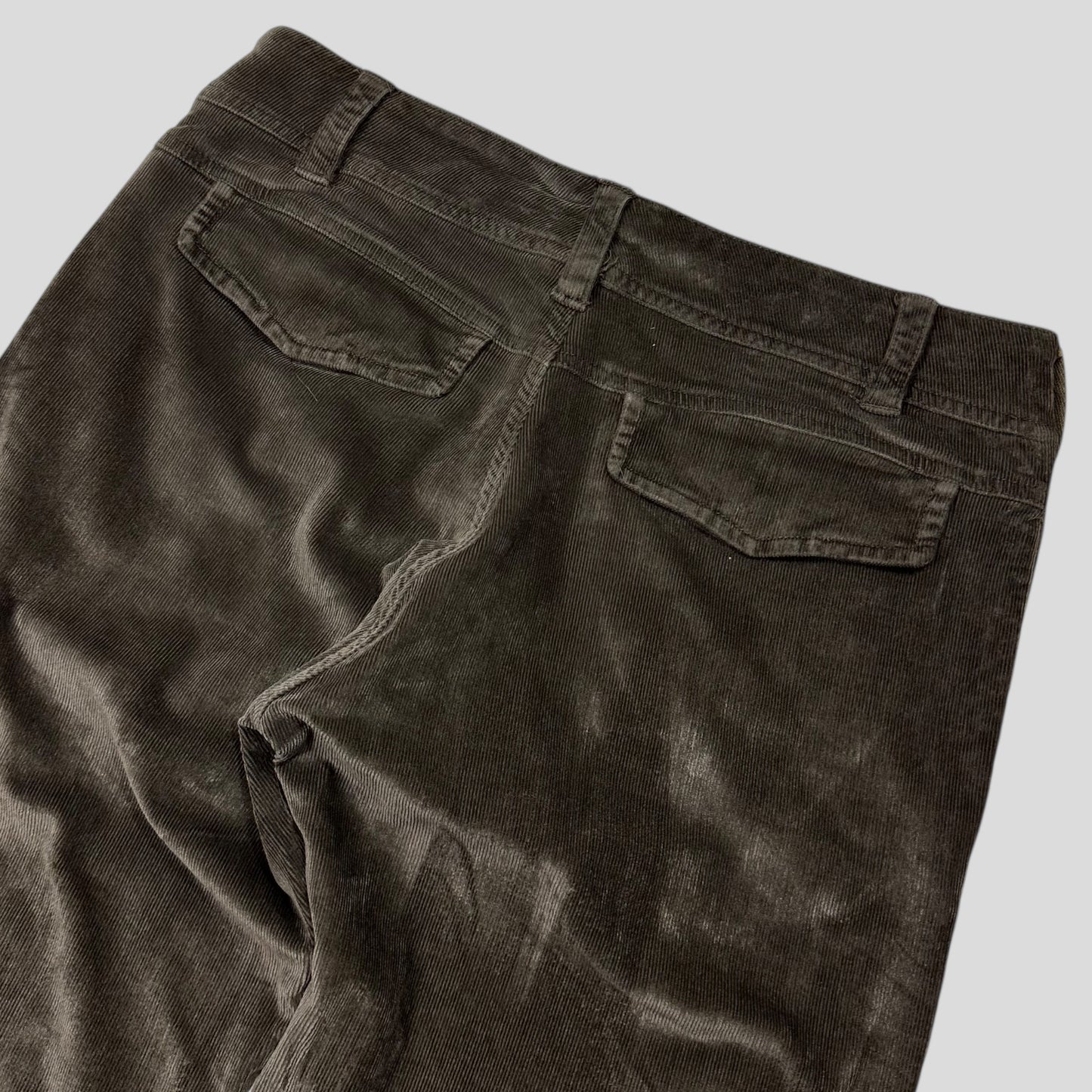 Gucci by Tom Ford 2004 Velvet Corduroy Western GG Logo Trousers - IT46