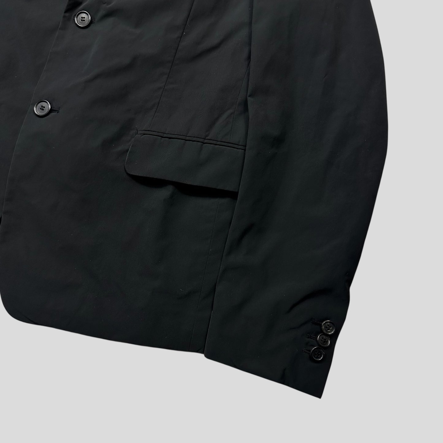 Prada 2017 Nylon Blazer Jacket with Removable Nylon Hood - IT50