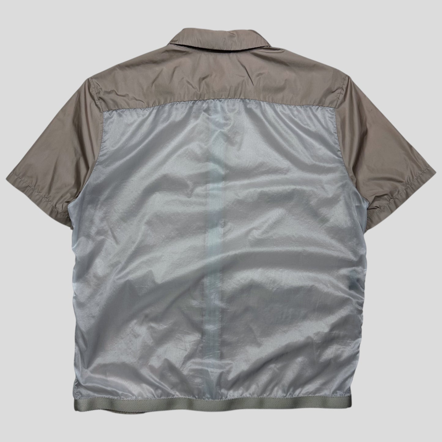 Prada Sport SS00 Transparent Panelled Gel Seam Nylon Shirt - M