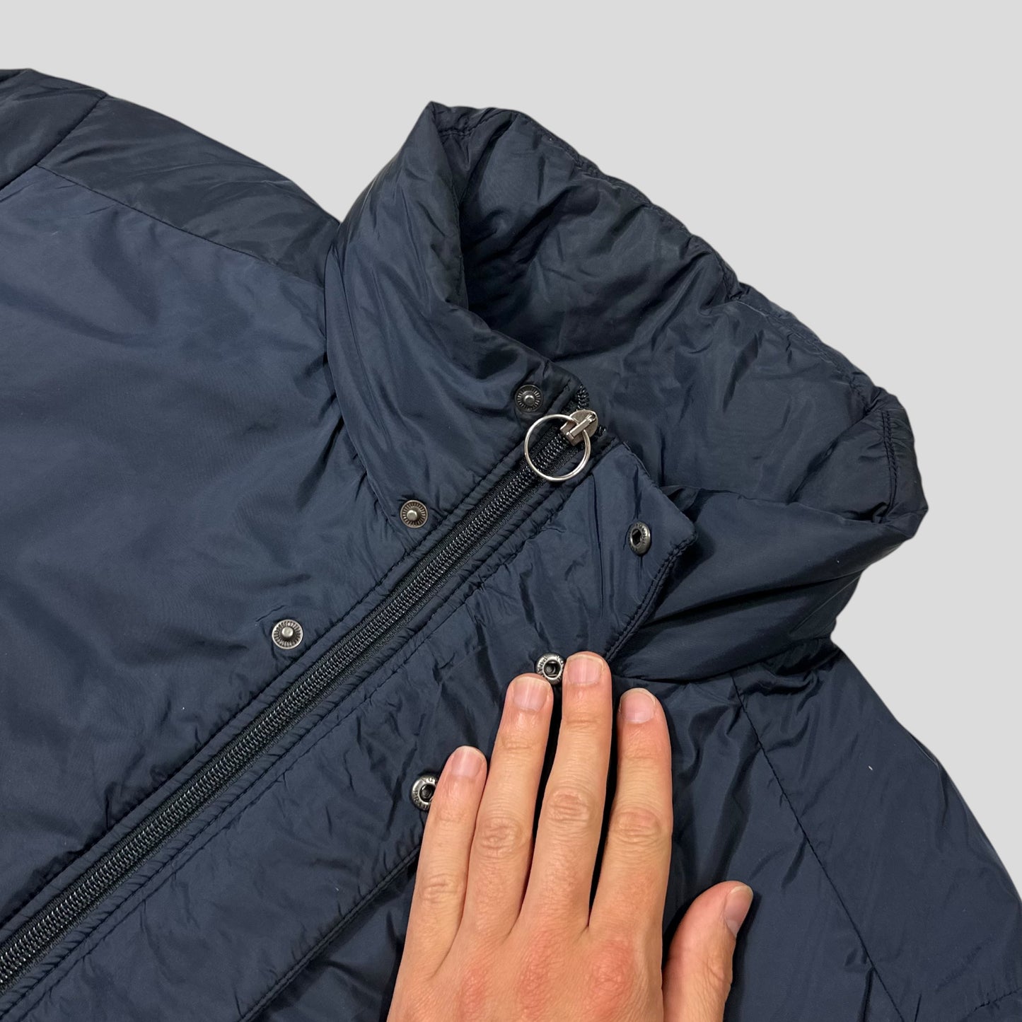 Prada 2015 Red Tab Nylon Padded Technical Parka Coat - L/XL