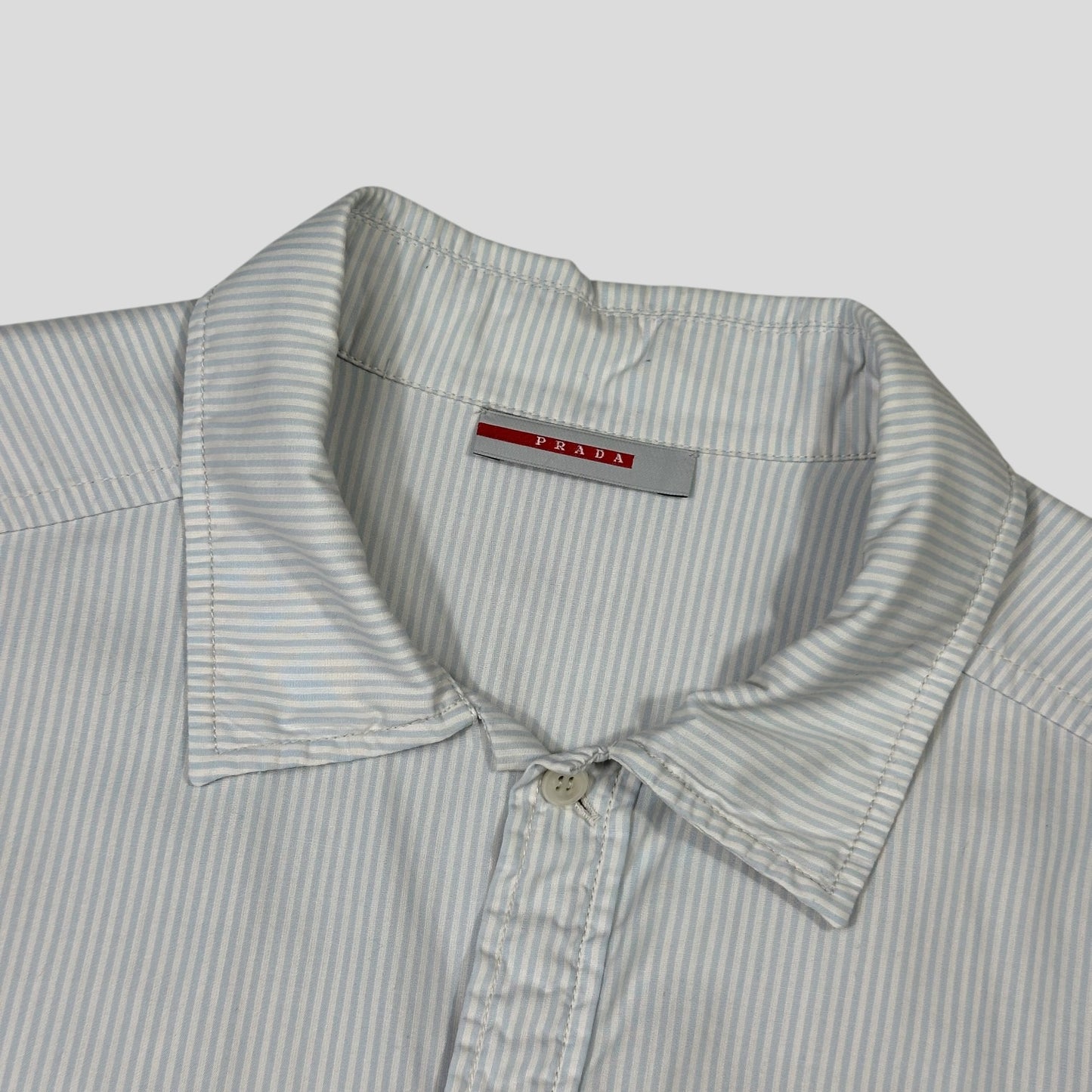 Prada Sport 00’s Ventilated Striped Cotton Shirt - L/XL
