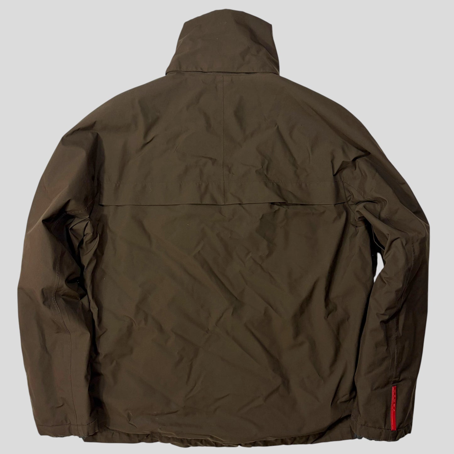 Prada Sport 00’s Khaki Chest Pocket Padded Goretex Jacket - L