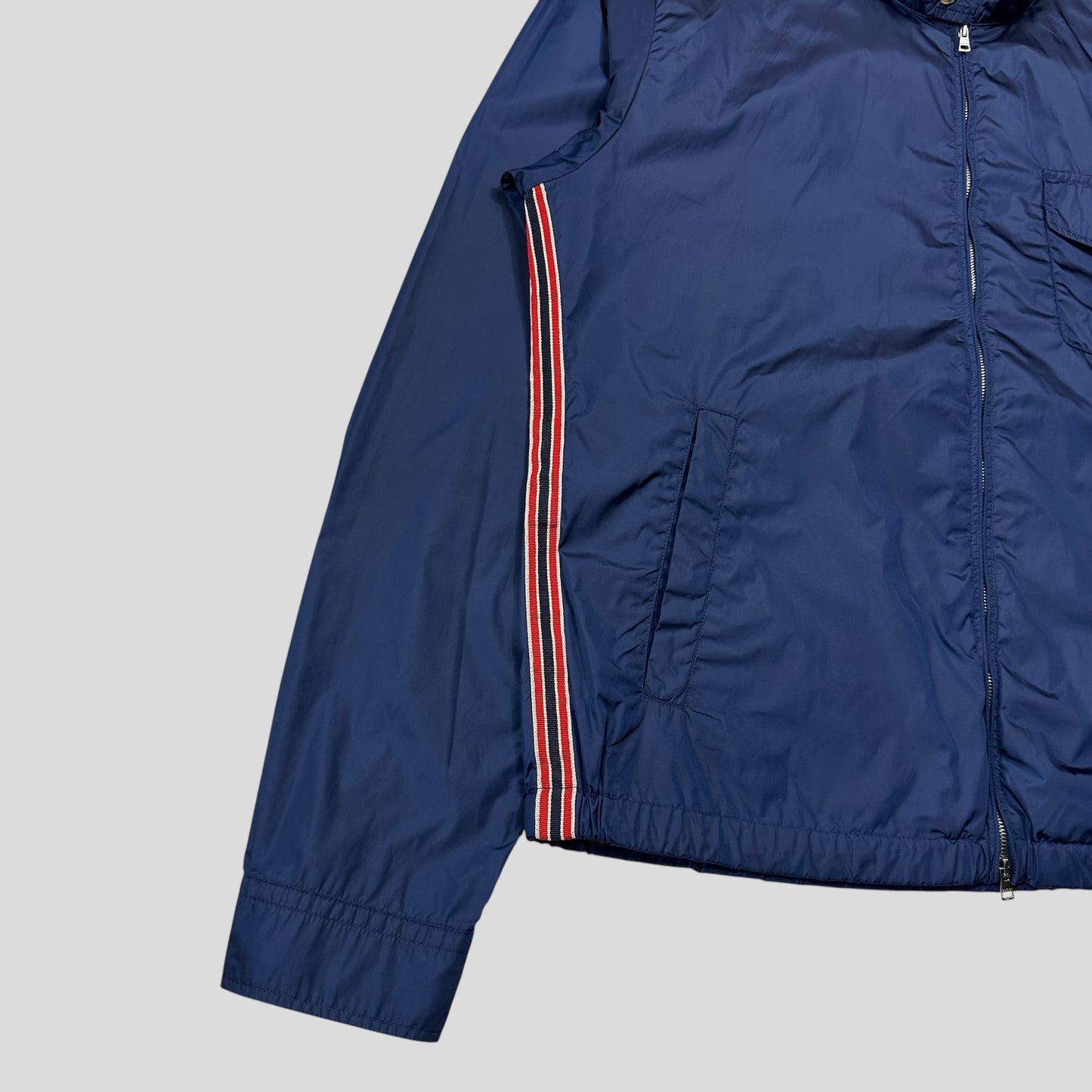 Gucci 2012 Blue Stripe Seam Nylon Shimmer Jacket - IT50 (M/L)