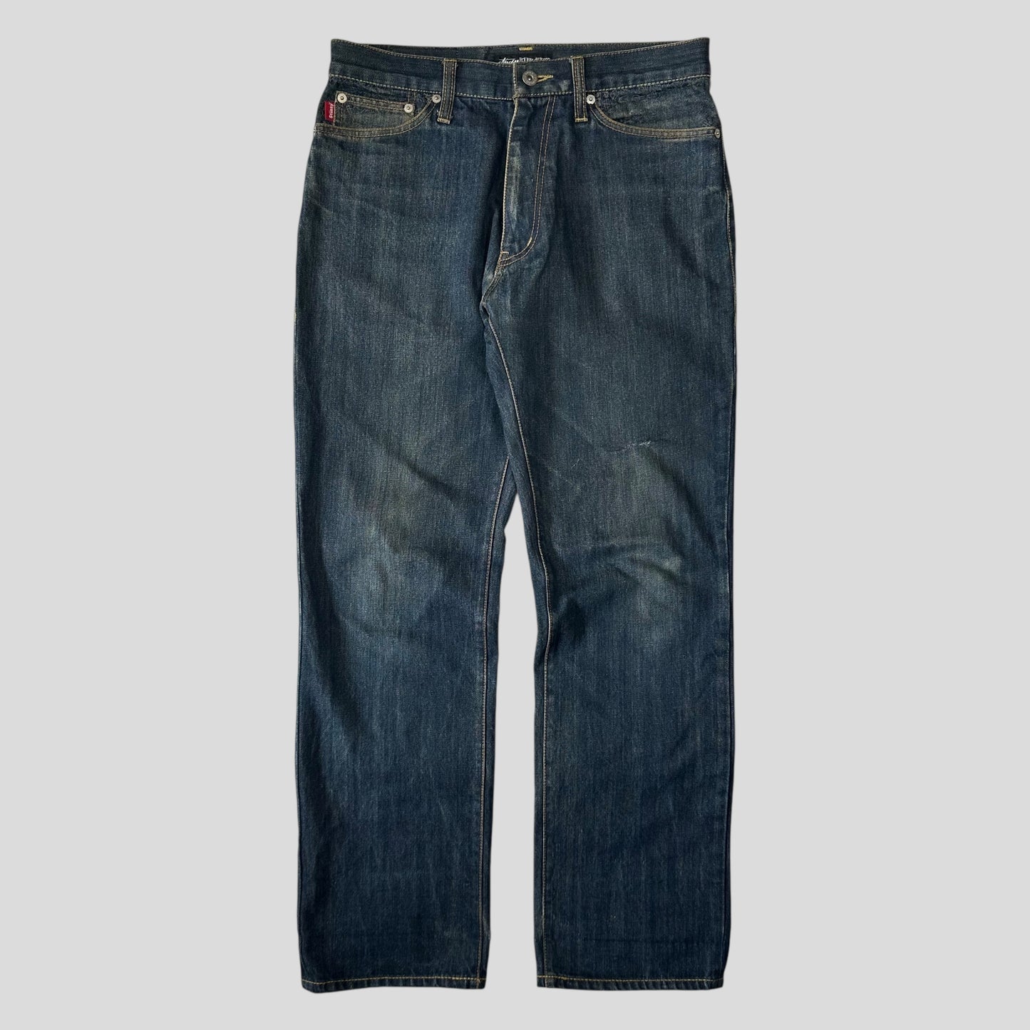 Stussy 00’s Spellout Graphic Logo Jeans - 30-32