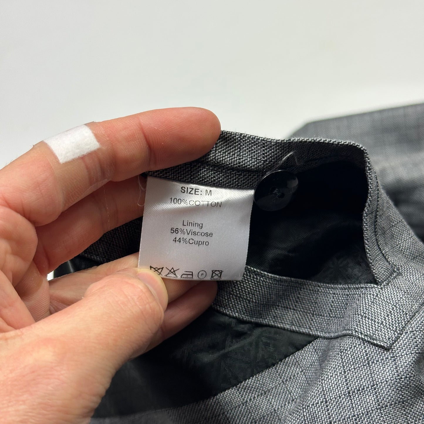 Hardy Amies AW07 Ripstop Grid Asymmetrical Harrington Jacket - M