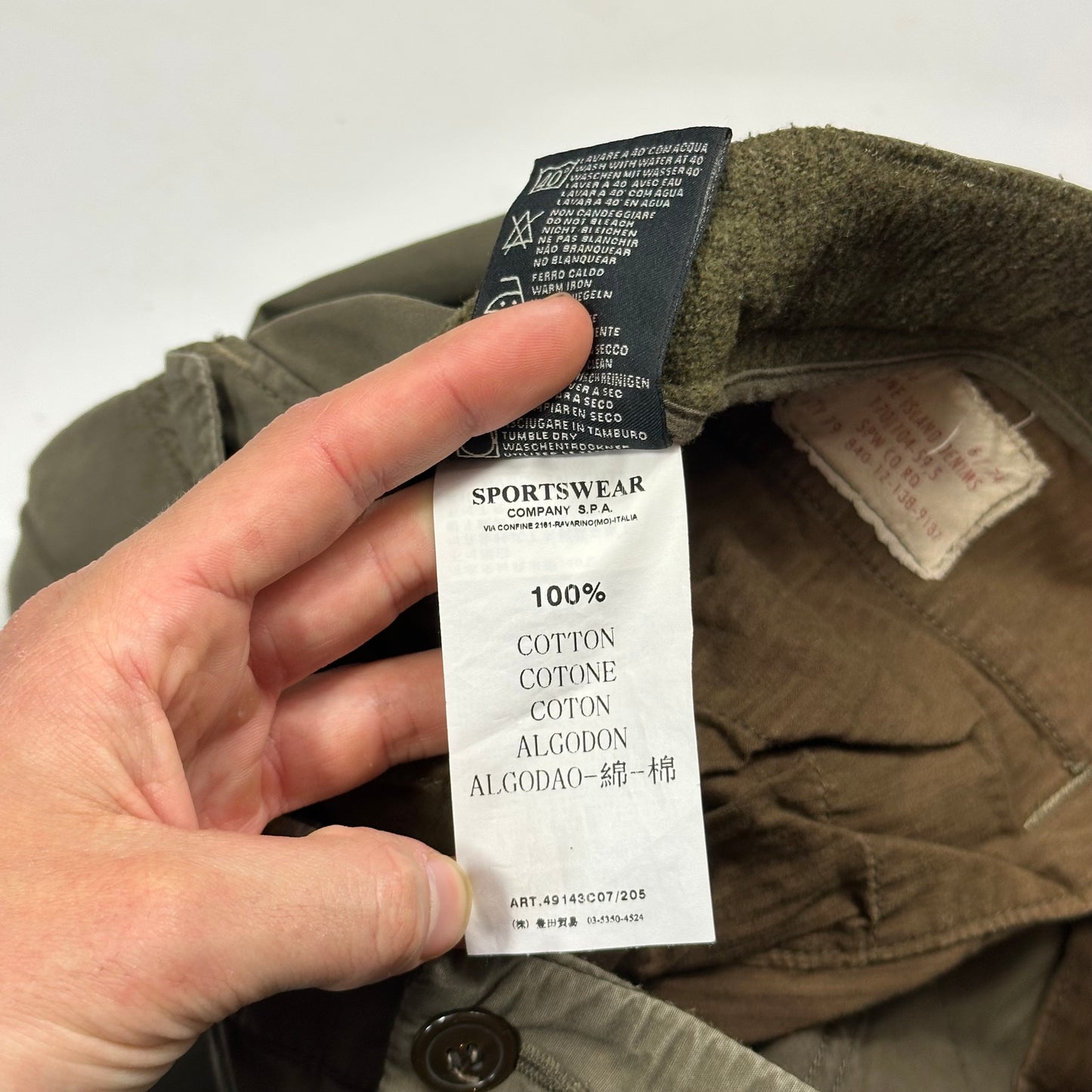 Stone Island AW08 Denims Multipocket Baggy Cargo Trousers - L