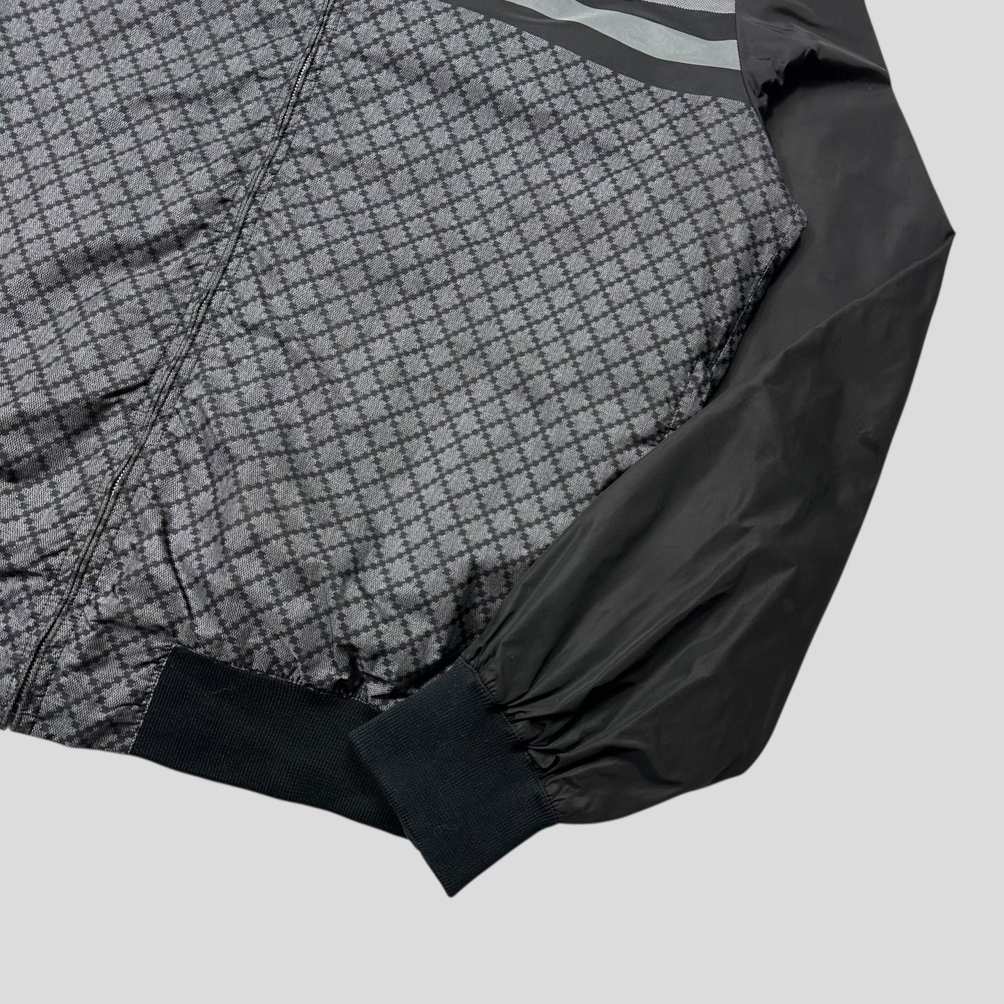 Gucci 2011 Monogram Stripe Panelled Nylon Windbreaker - M