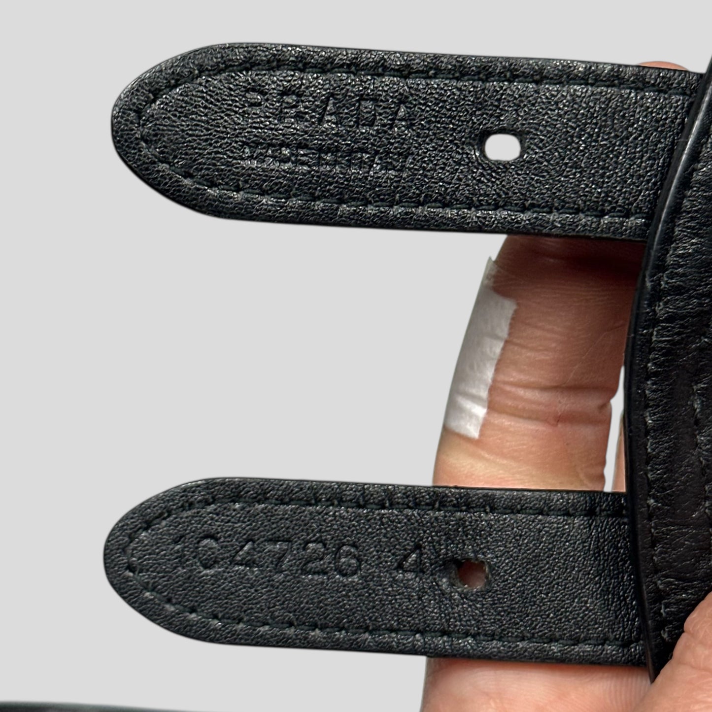 Prada SS00 Leather + Mesh Corset Runway Belt