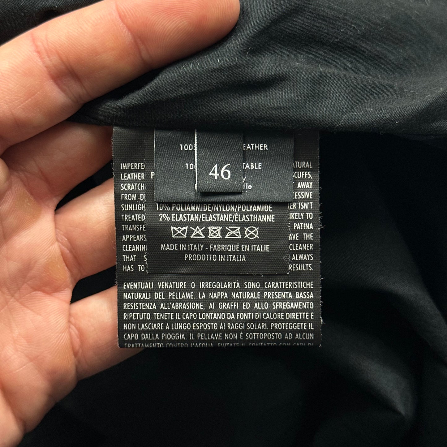 Gucci Nappa Leather Logo Web Bomber Jacket - IT46 (S)