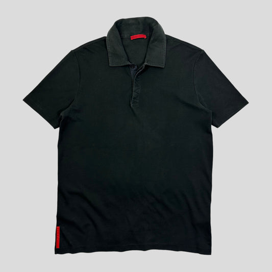 Prada Sport 2009 Red Tab Polo Shirt - S