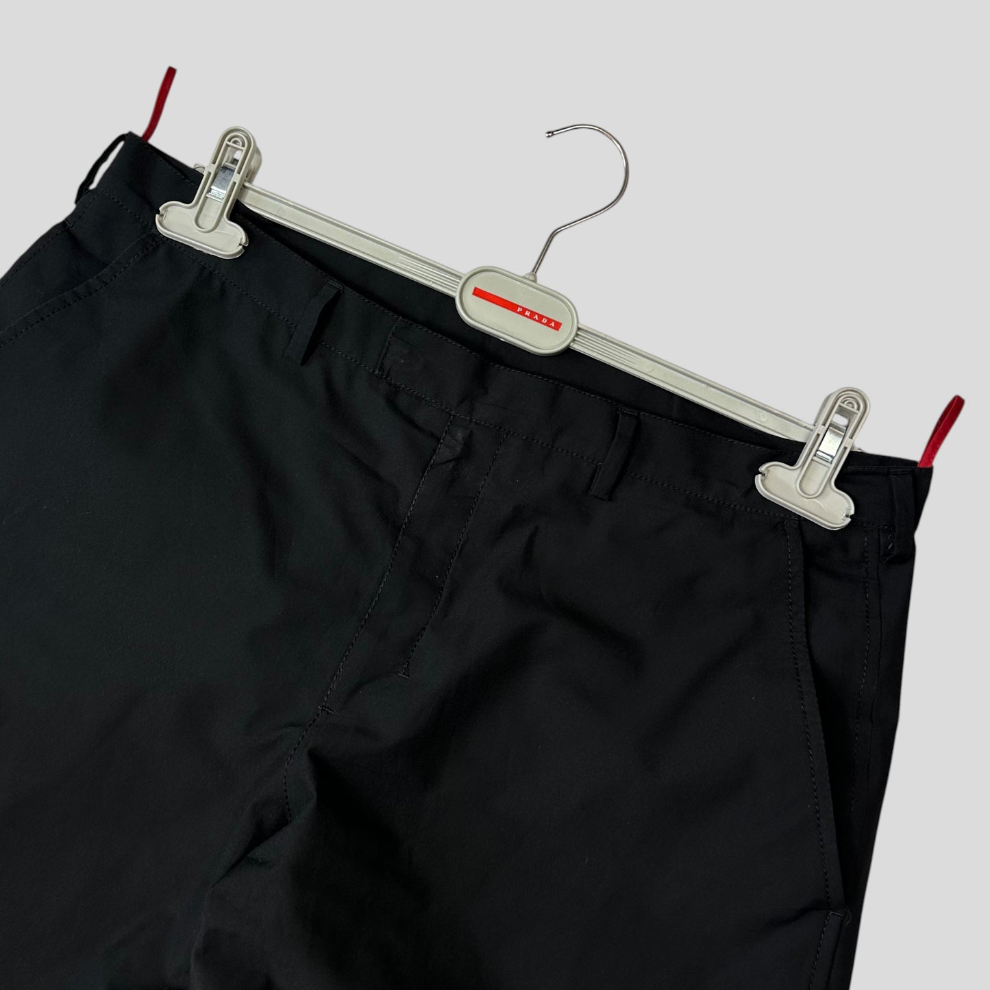 Prada Sport 00’s Goretex Black Mesh Lined Trousers - IT52