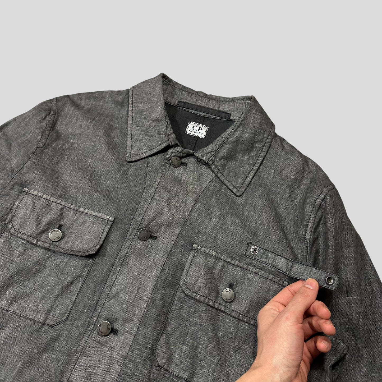 CP Company 2002 Multipocket Lino Flax Field Jacket - IT48 (M/L)