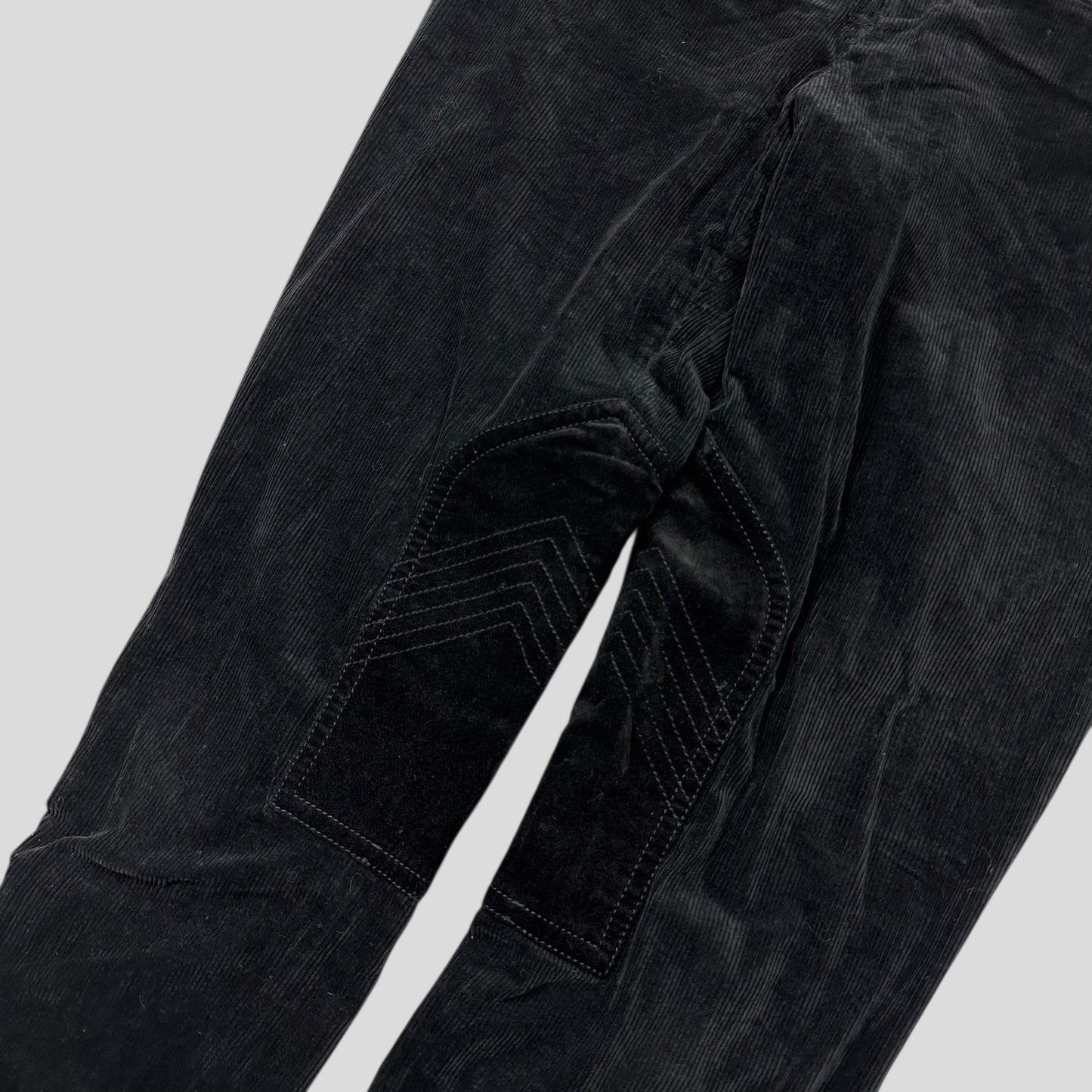Gucci by Tom Ford 2004 Corduroy Laced Riding Logo Trousers - UK10