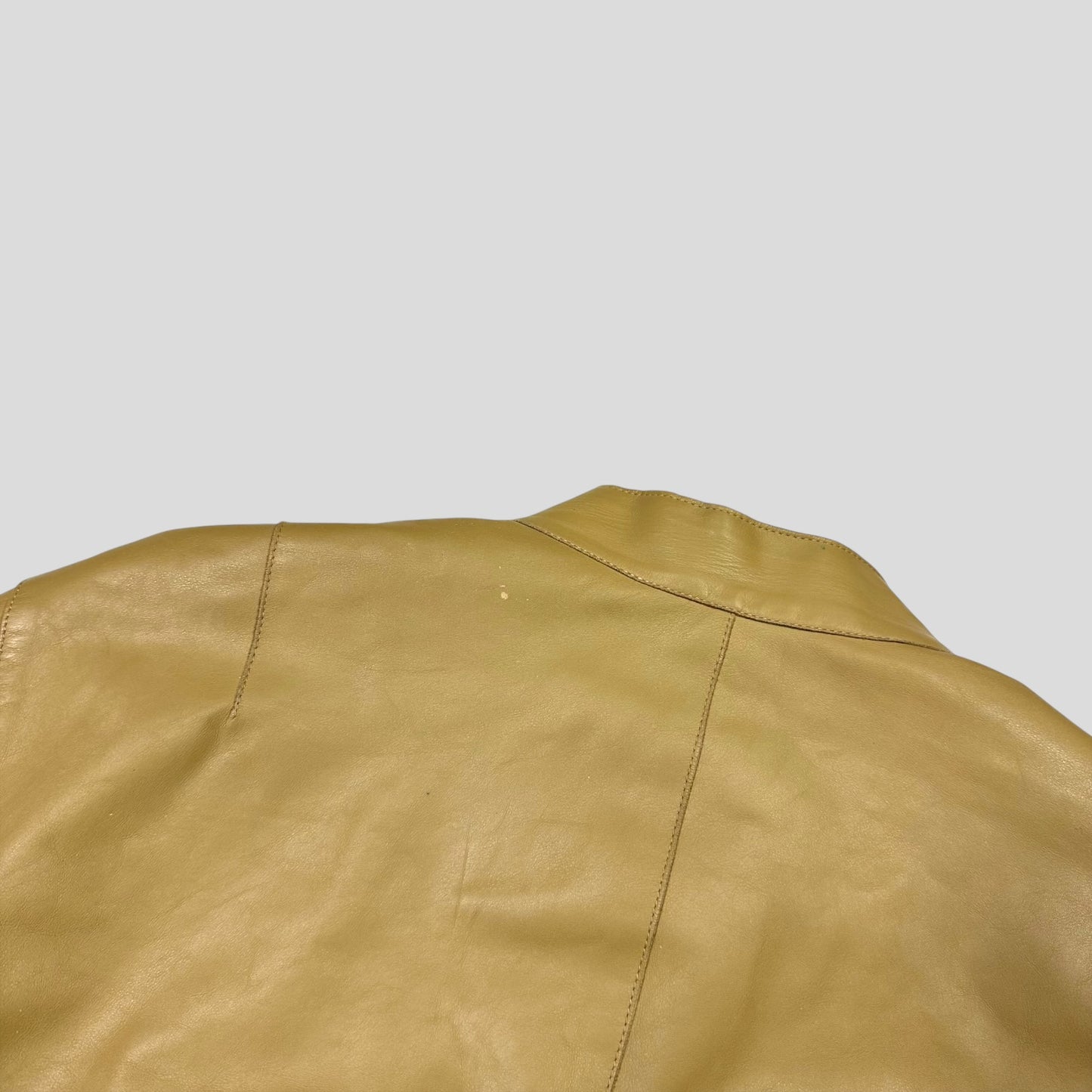 Neil Barrett AW00 Caramel Leather Moto Slingbag Jacket - L