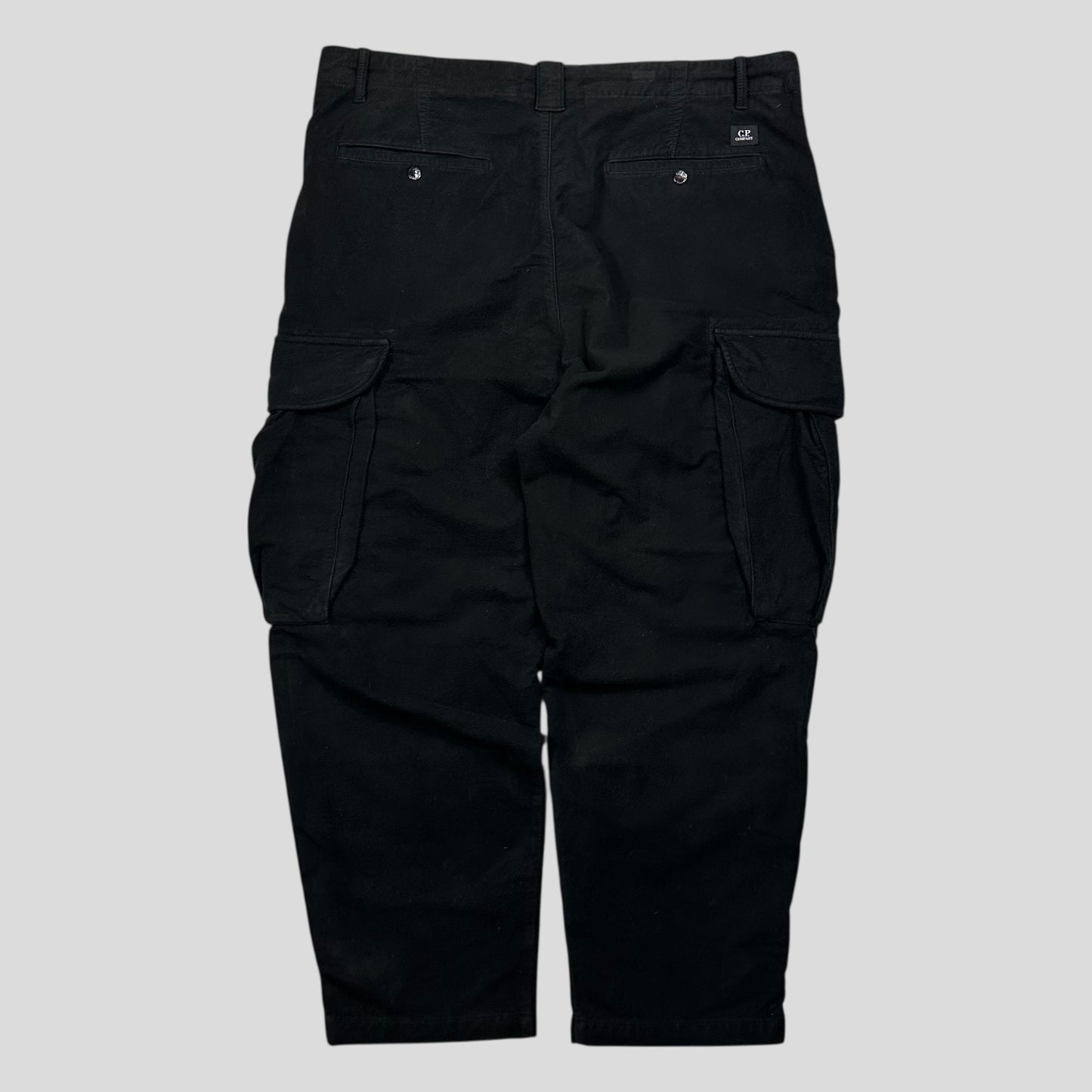 CP Company 2022 Moleskin Heavy Cotton Cargo Trousers - L/XL