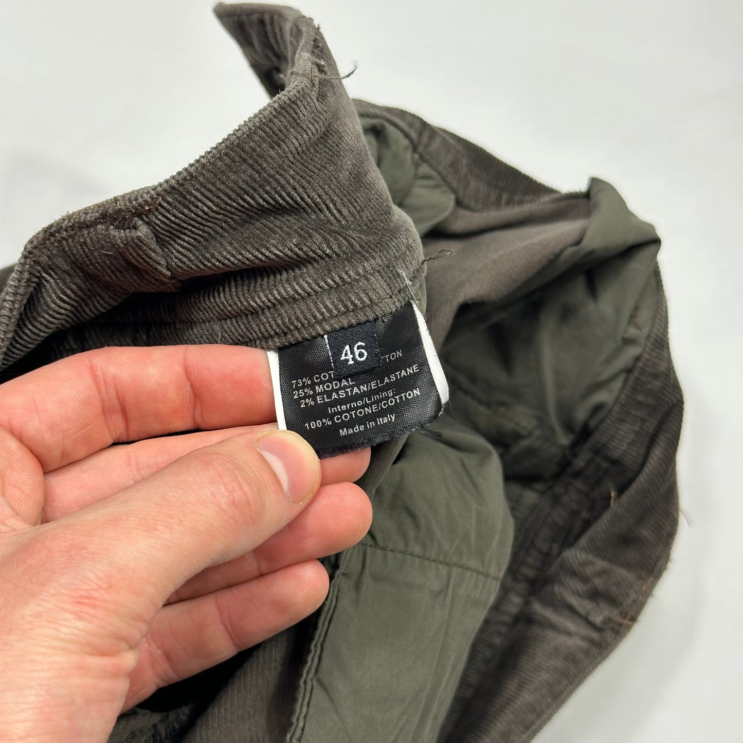 Gucci by Tom Ford 2004 Velvet Corduroy Western GG Logo Trousers - IT46